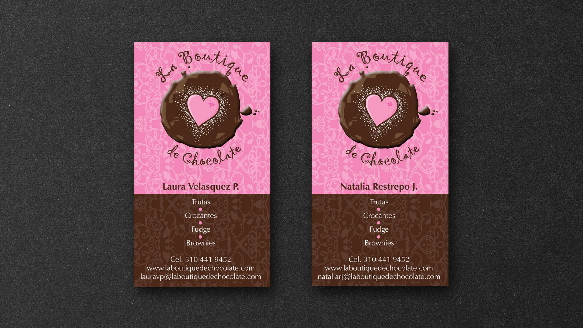 La Boutique de Chocolate (tarjetas personales)