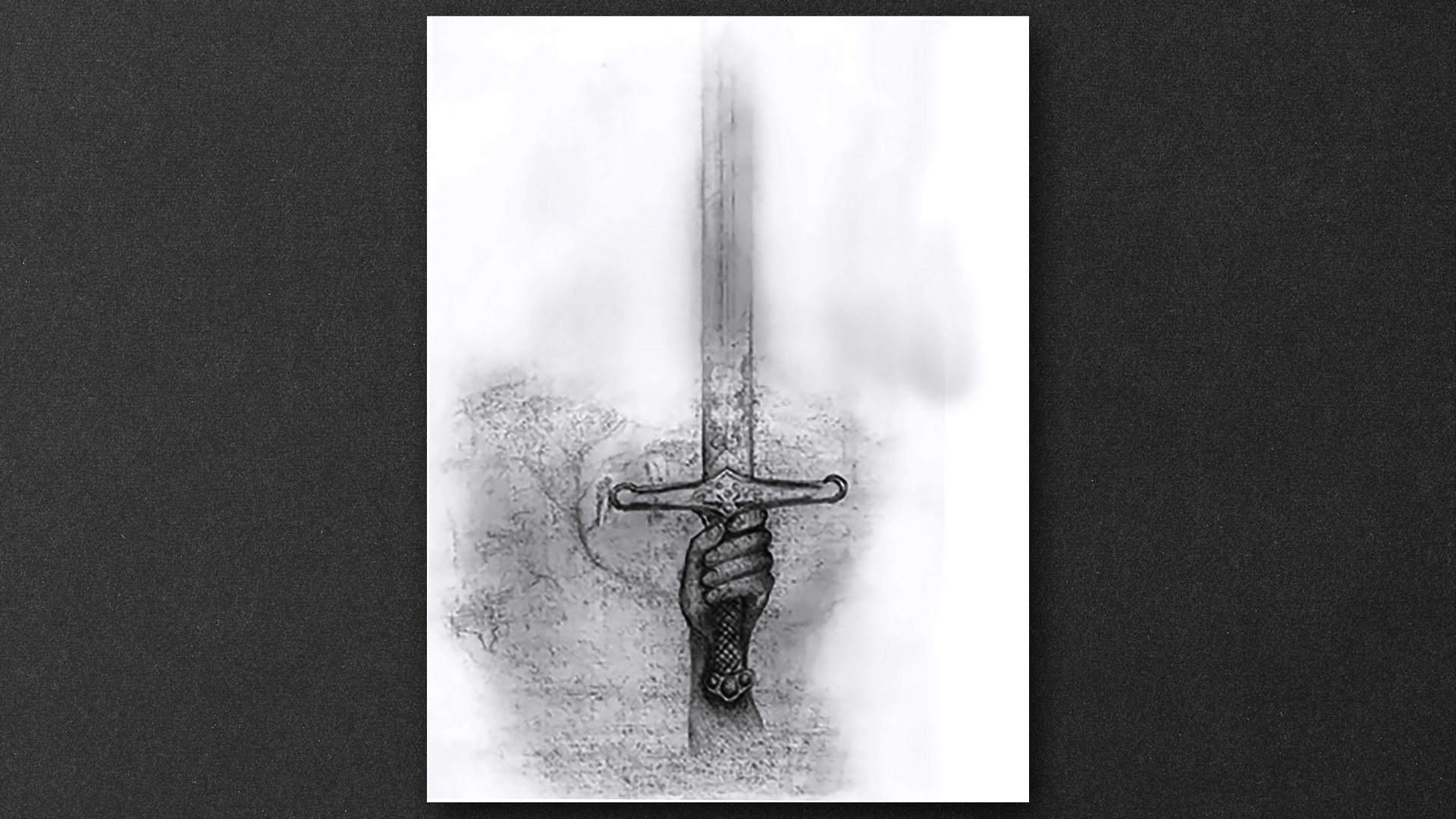 Excalibur (dibujo a lápiz)