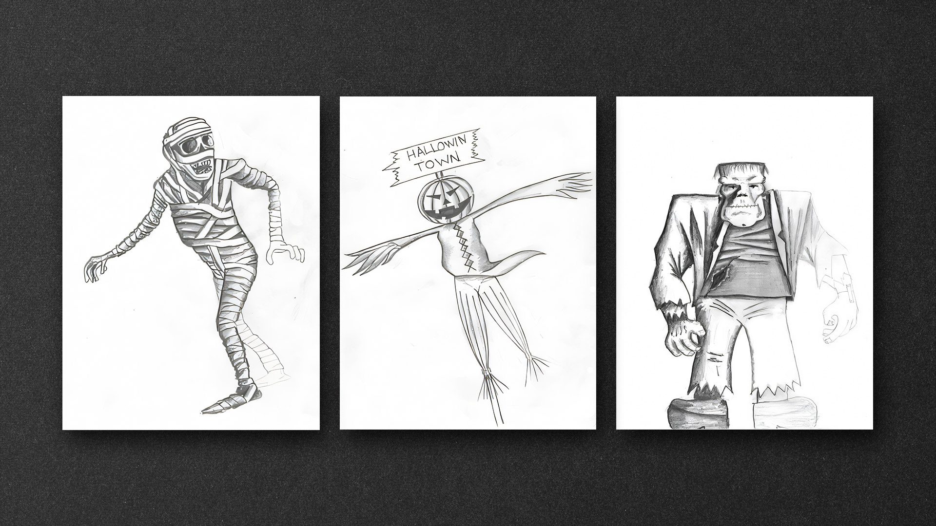 Halloween (dibujo a lápiz)