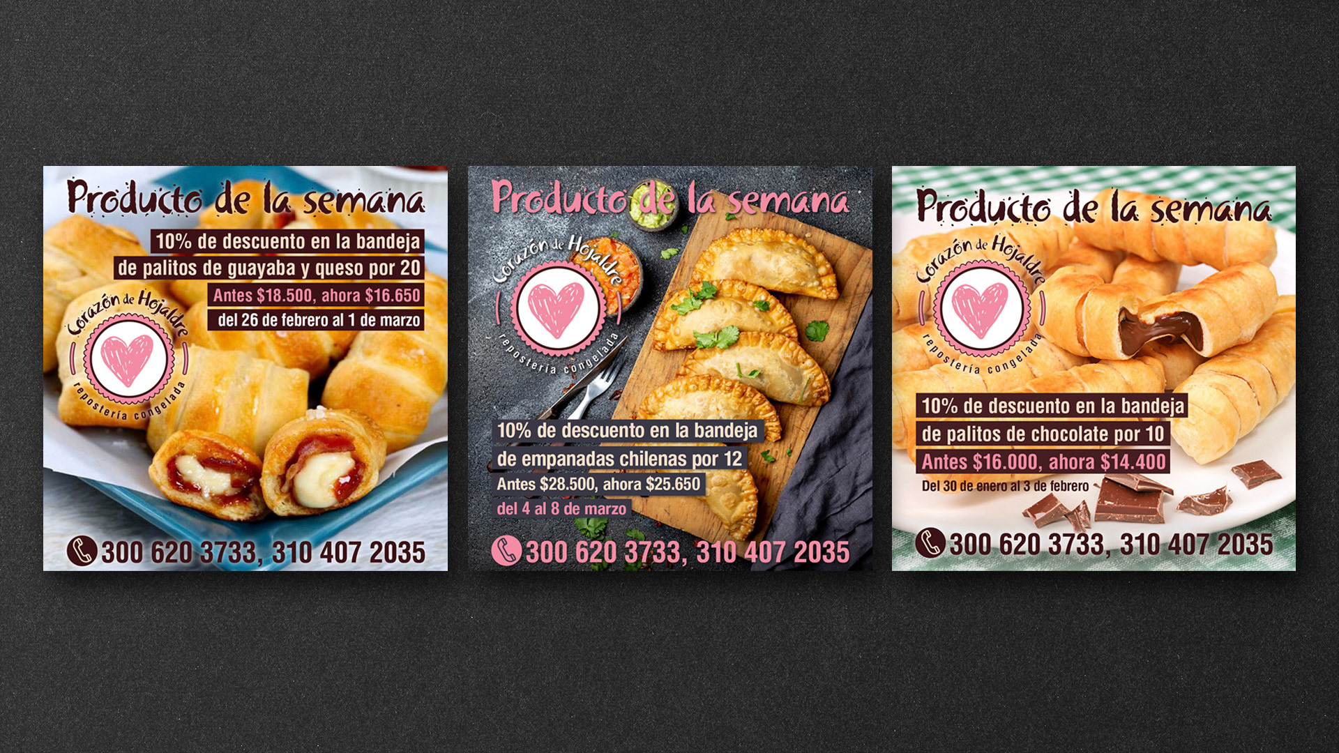 Corazón de Hojaldre (carrucel Instagram)