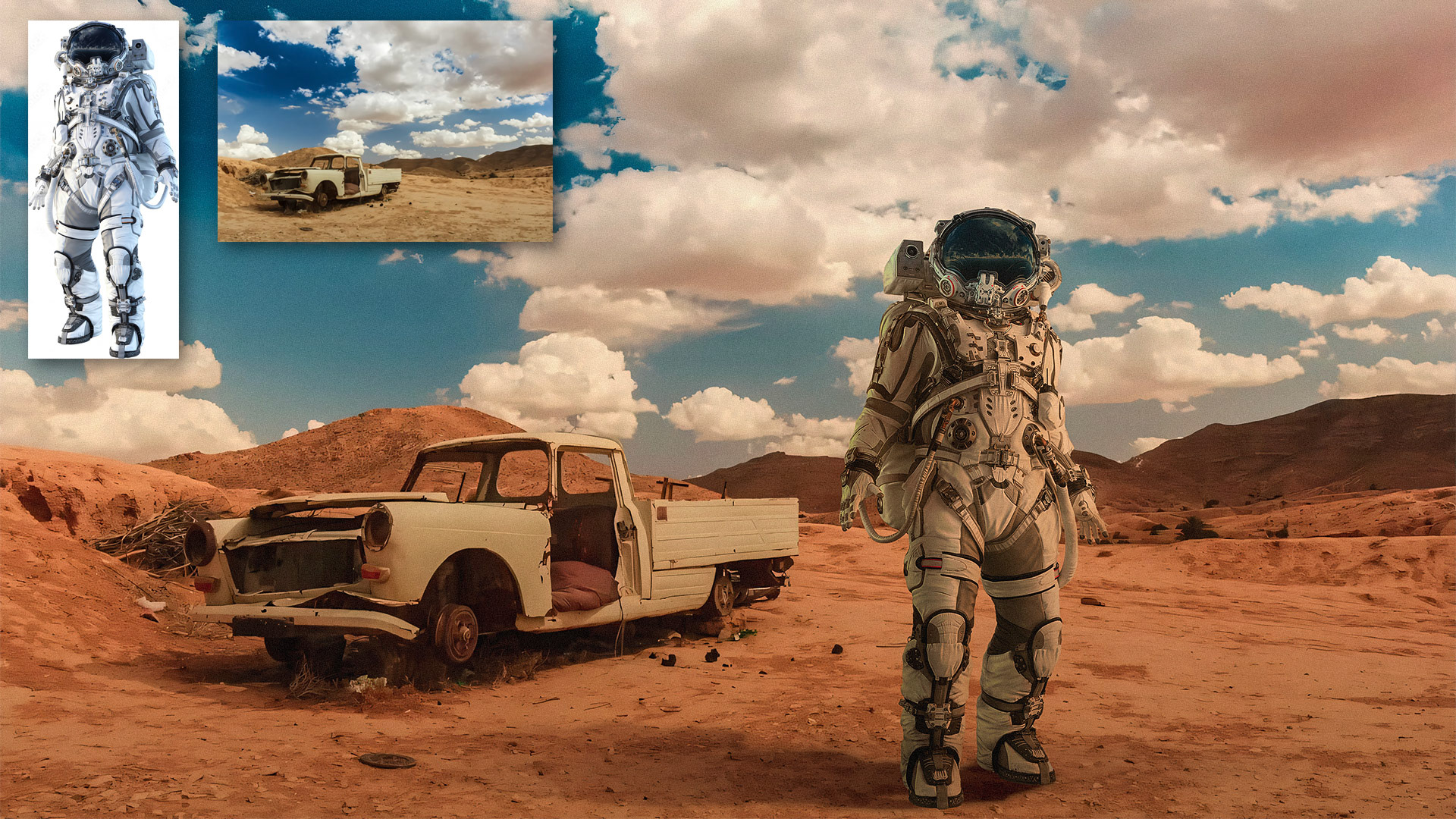 Space Man (composición digial)