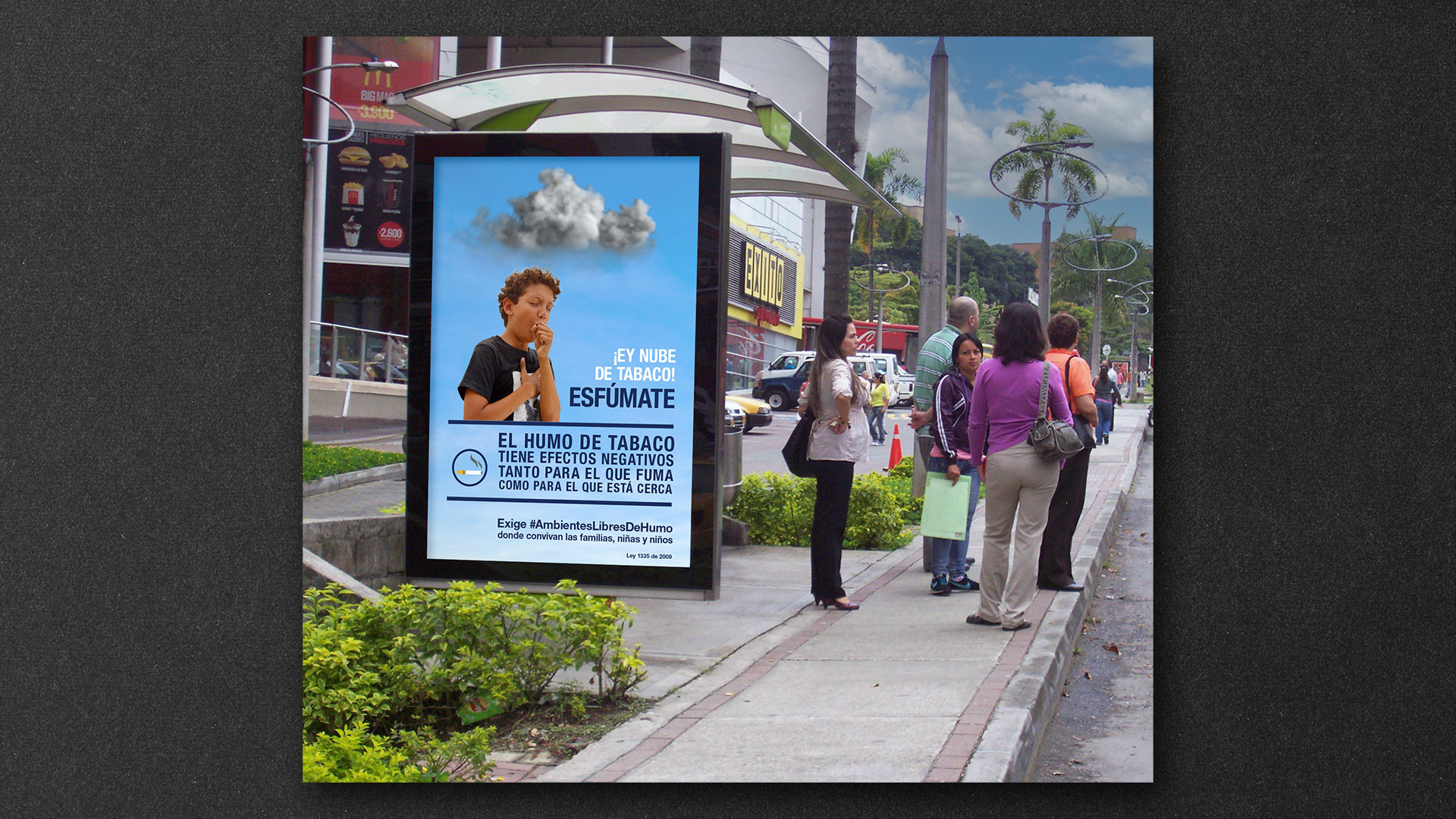 RedPapaz - Espacios Libres de Humo (paradero de bus)