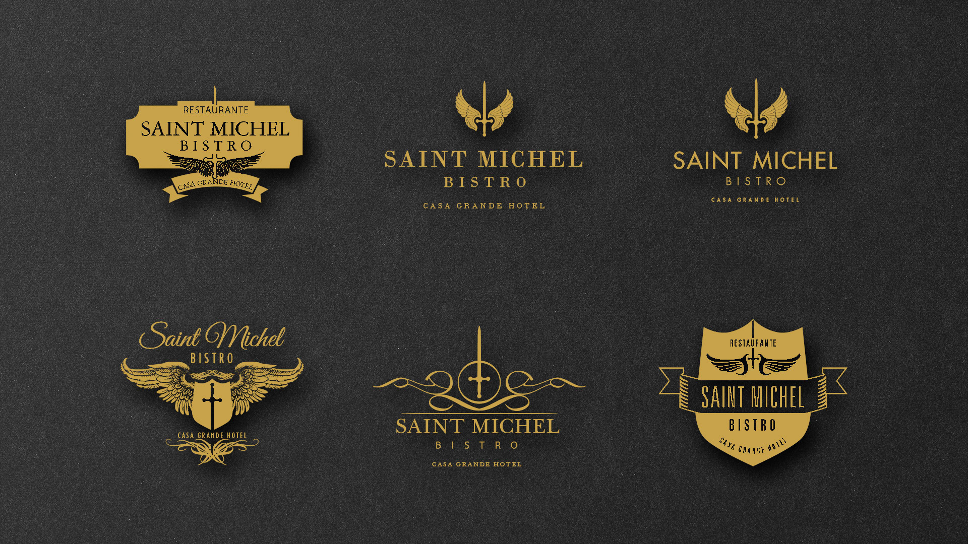 Saint Michel Bistró Restaurante (estudio de logo)