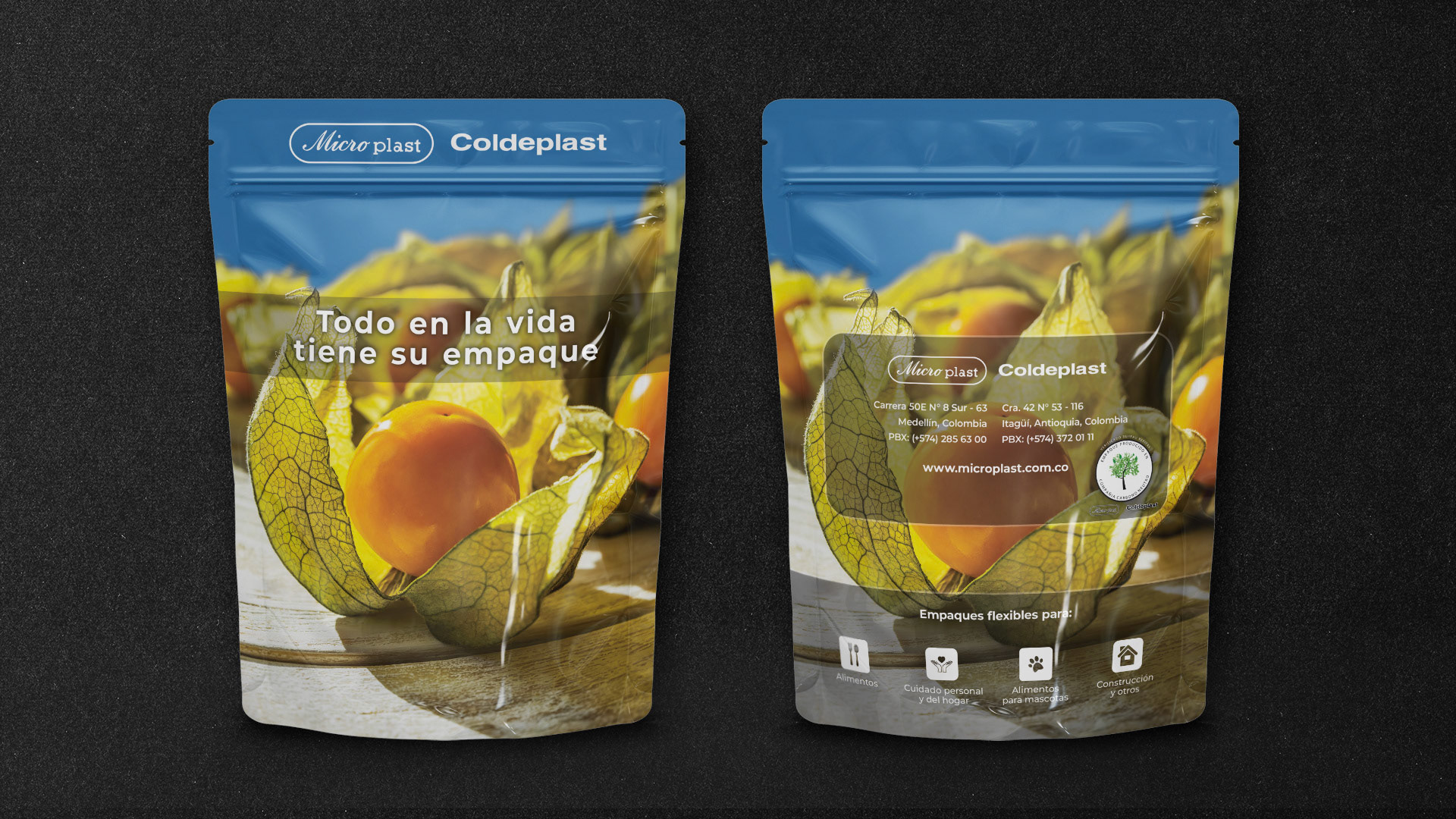 Empaque Microplast Azul