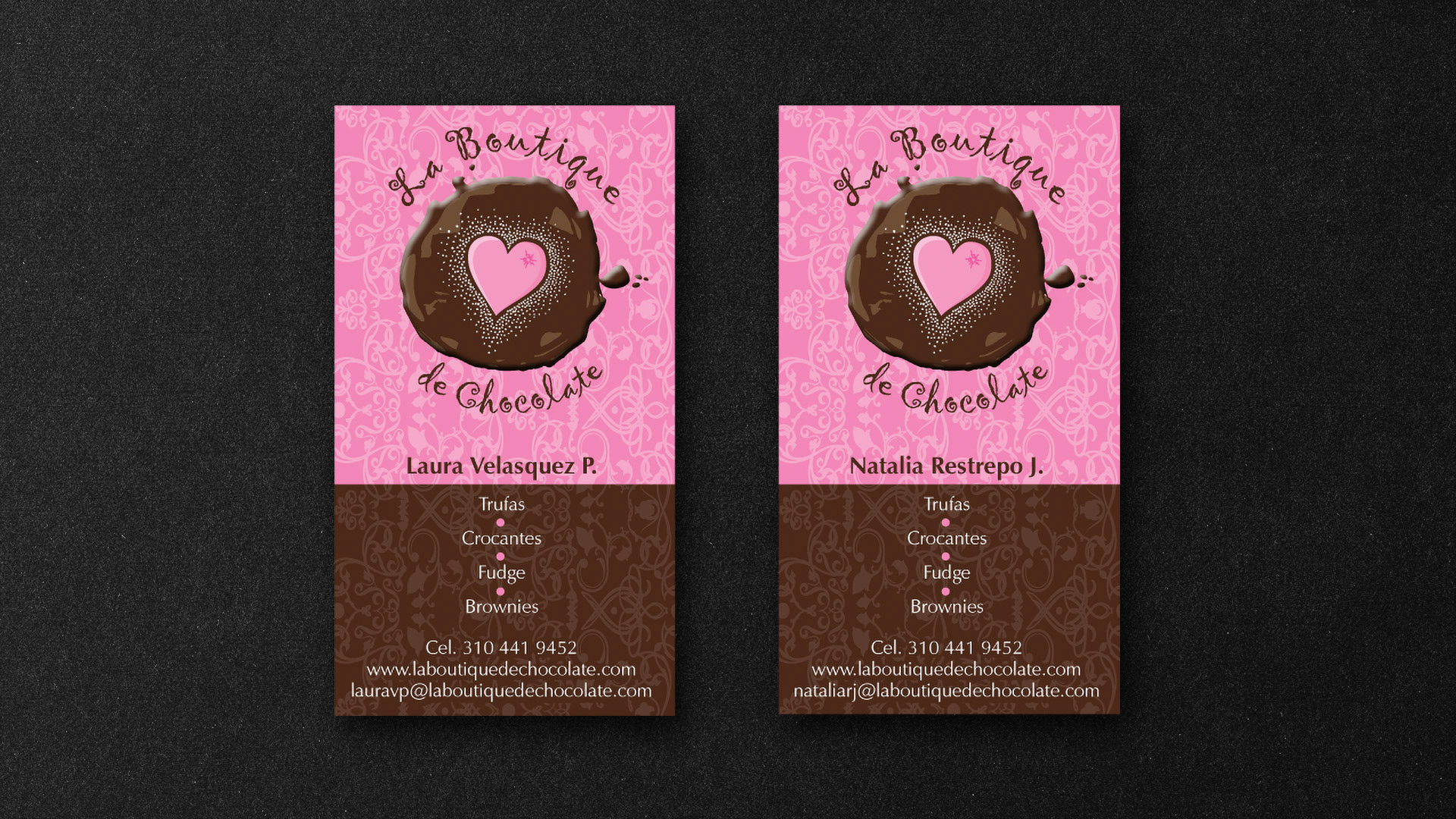 La Boutique De Chocolate, Tarjeta Personal