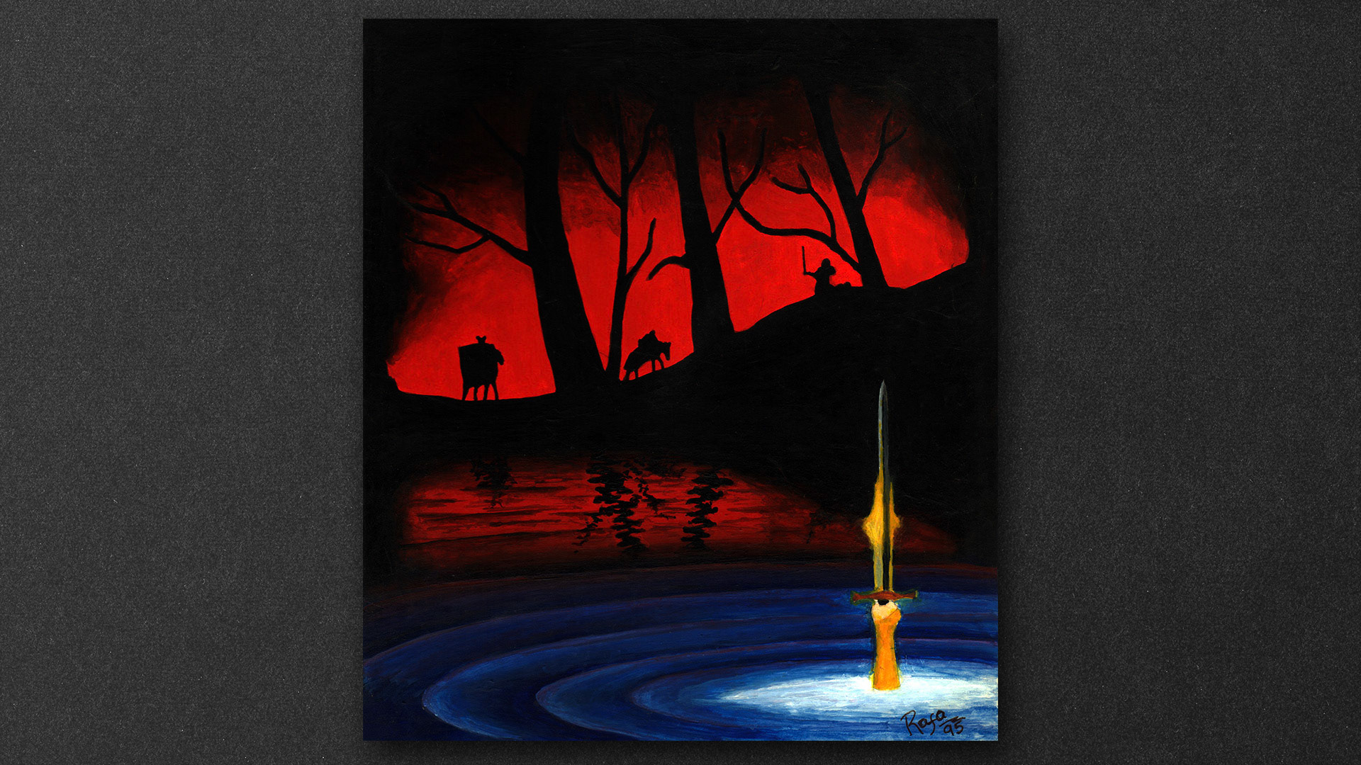 Lady of the Lake (acrílico)