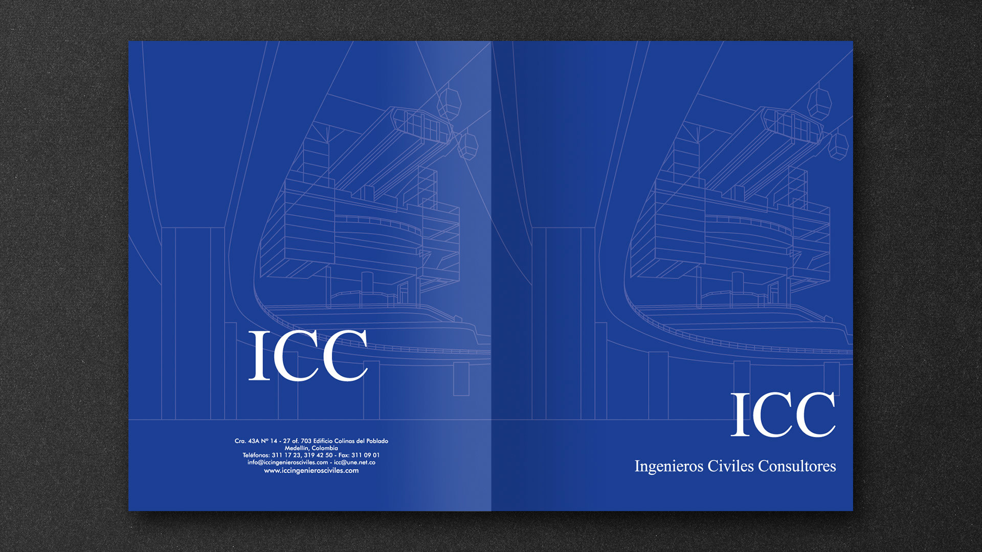 ICC Ingenieros Civiles Consultores (brochure porata/contraportada)