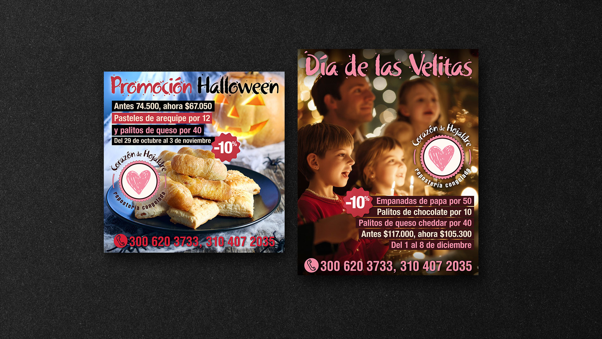 Corazon De Hojaldre, Promociones Dias Especiales