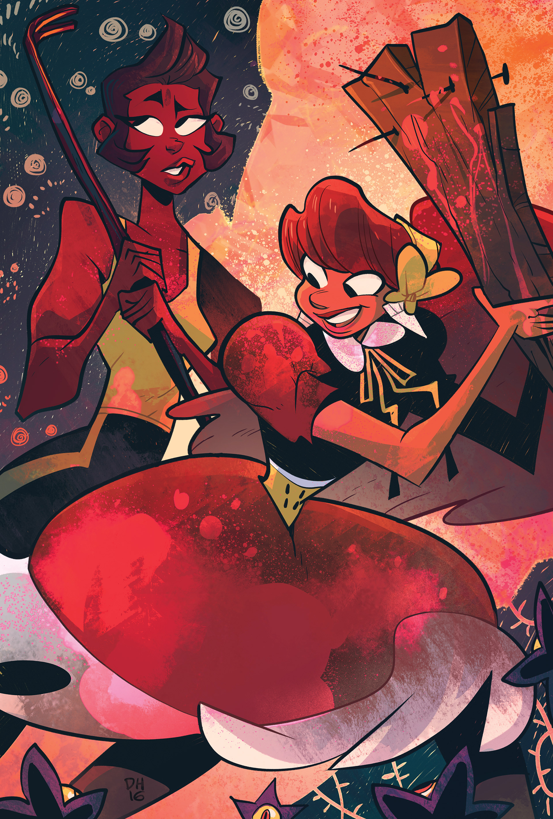 Illustration for Tess Stone's Not Drunk Enough Kickstarter (2016)