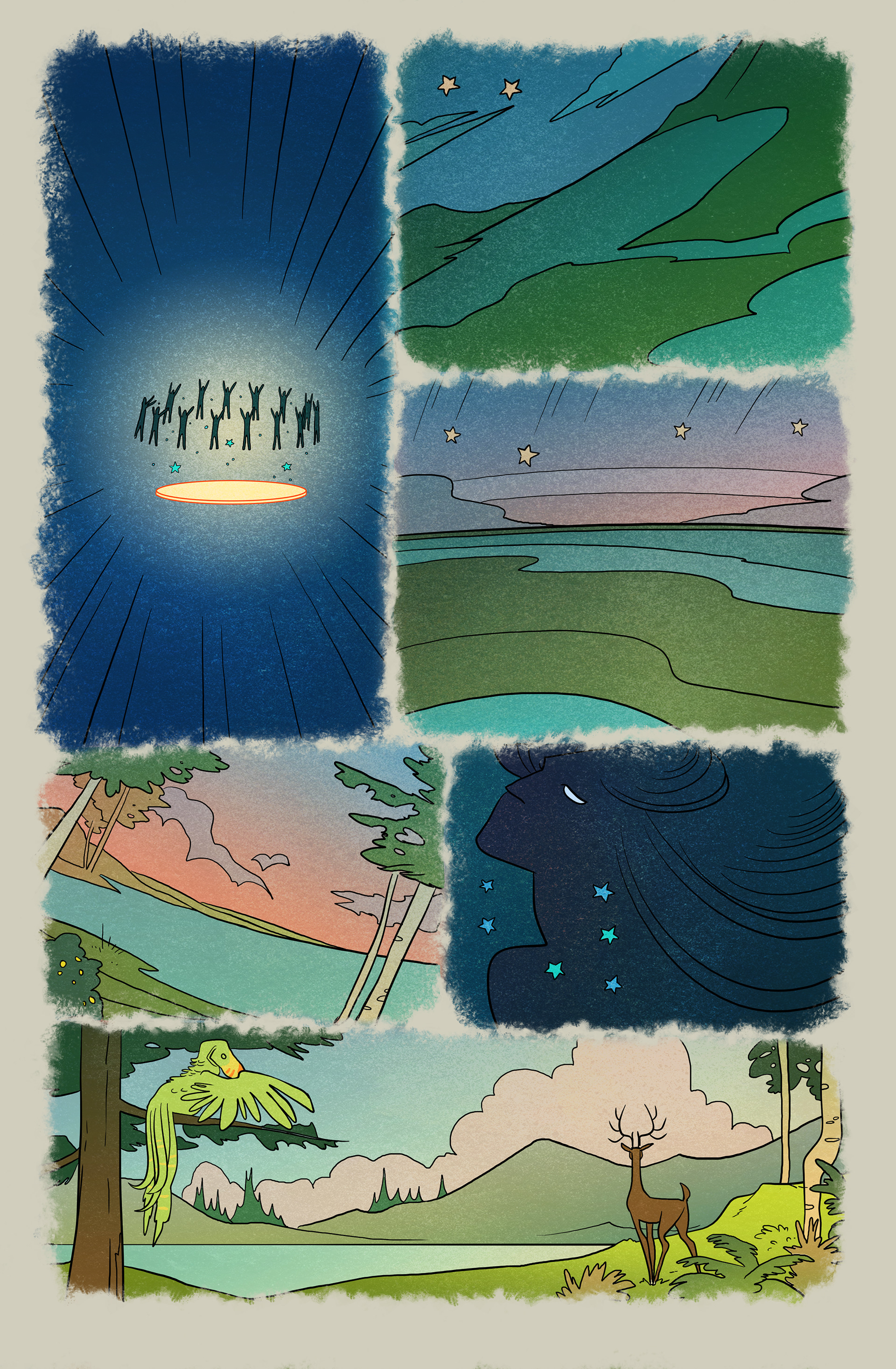 pages from cancelled comic (2013)