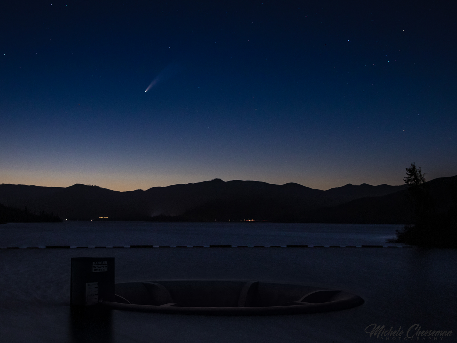 Neowise Comet at Whiskeytown Lake