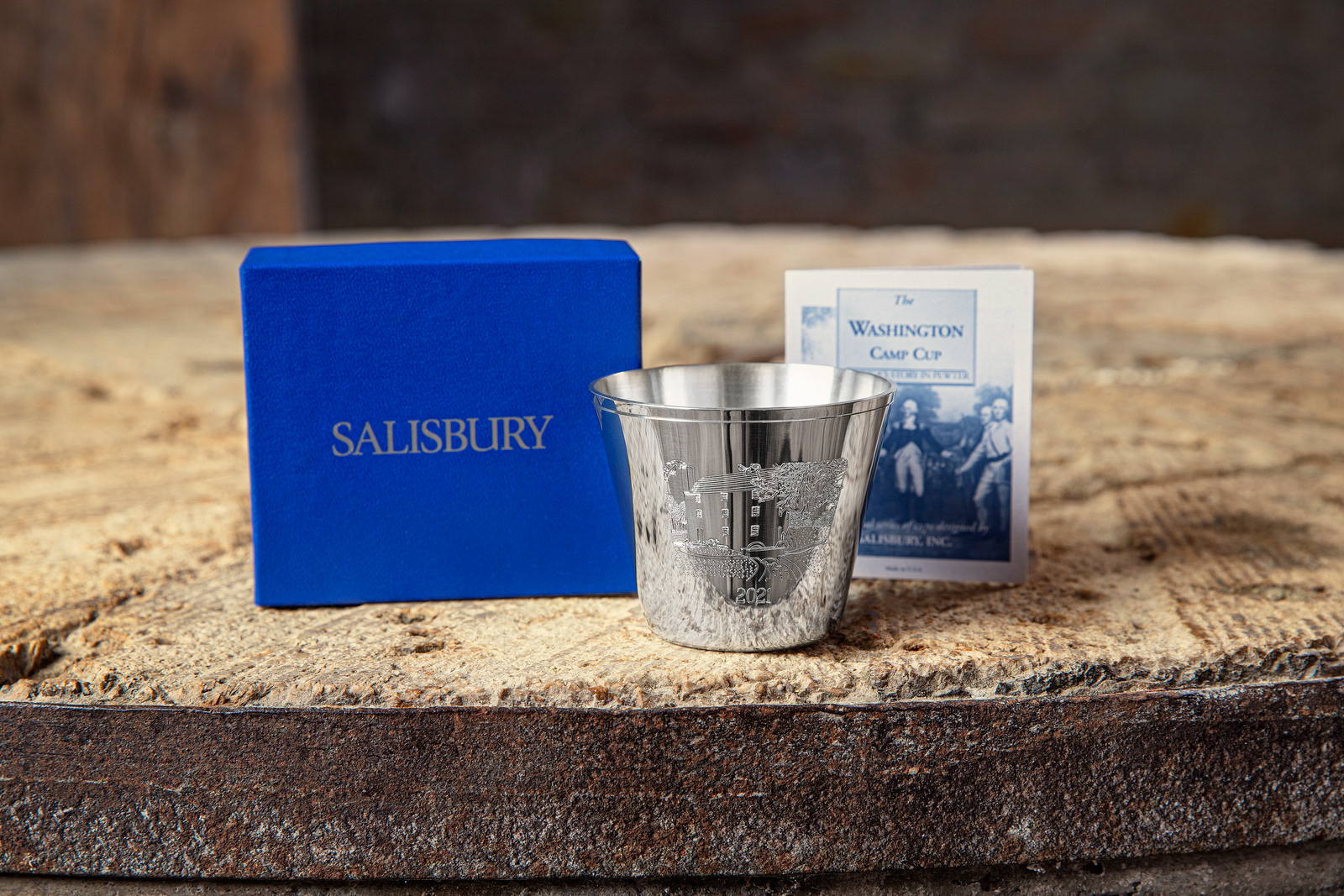 Etched Pewter Cup