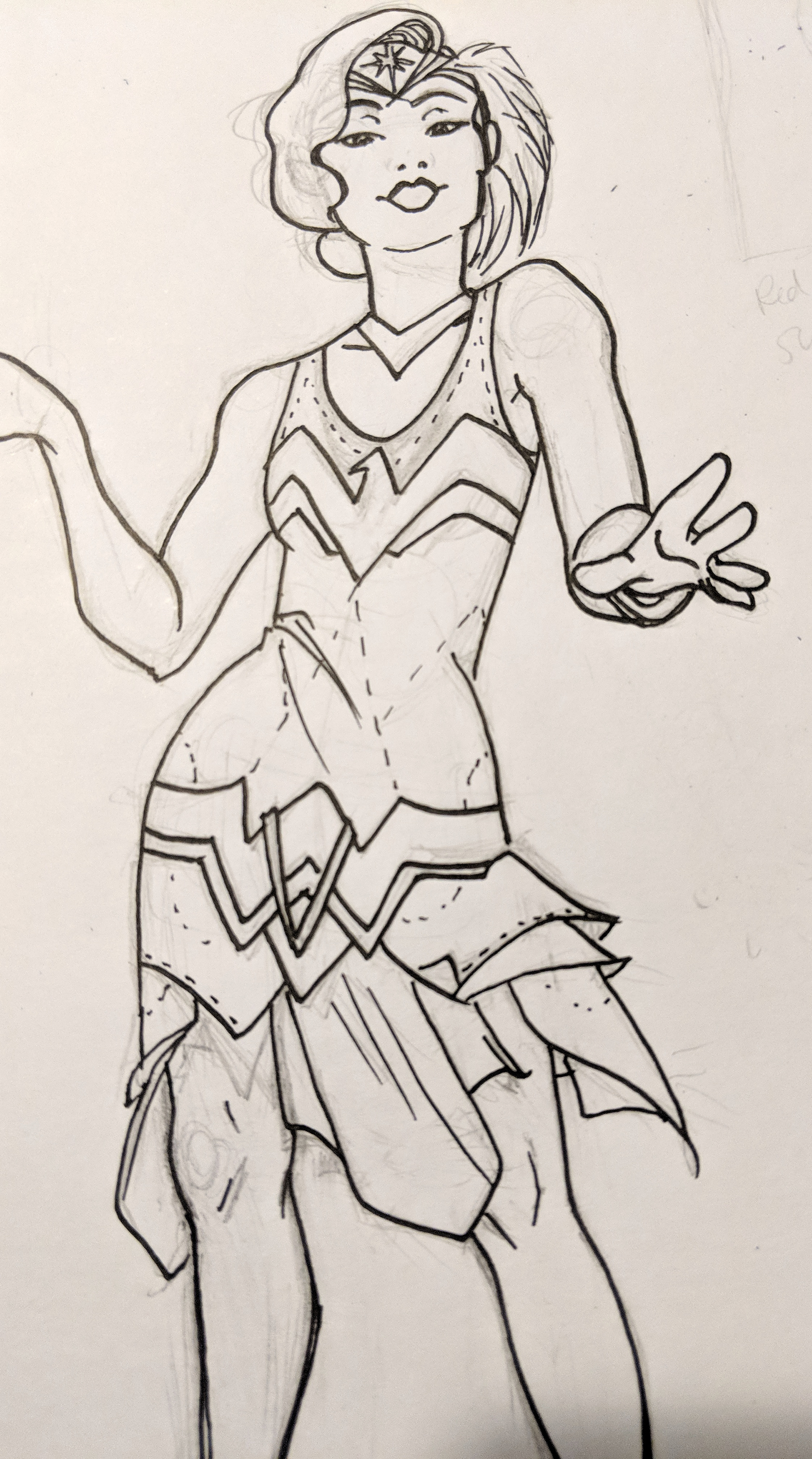 4x6 Costume design sketch