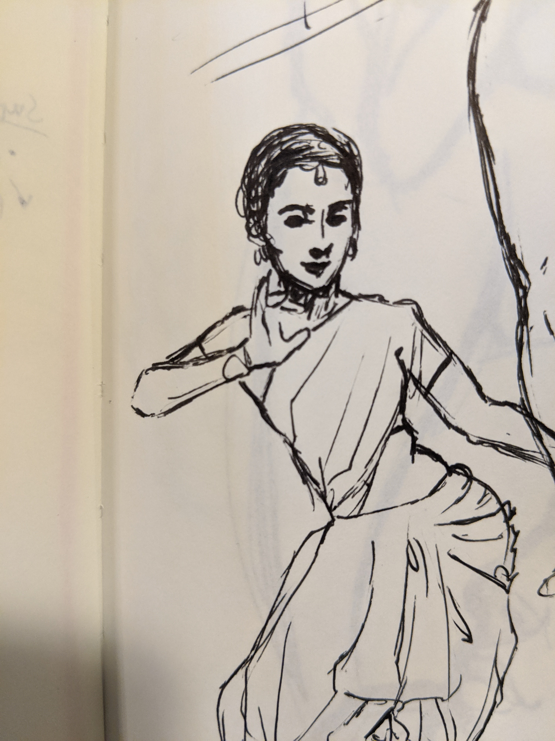 3x4 Ink gesture drawing