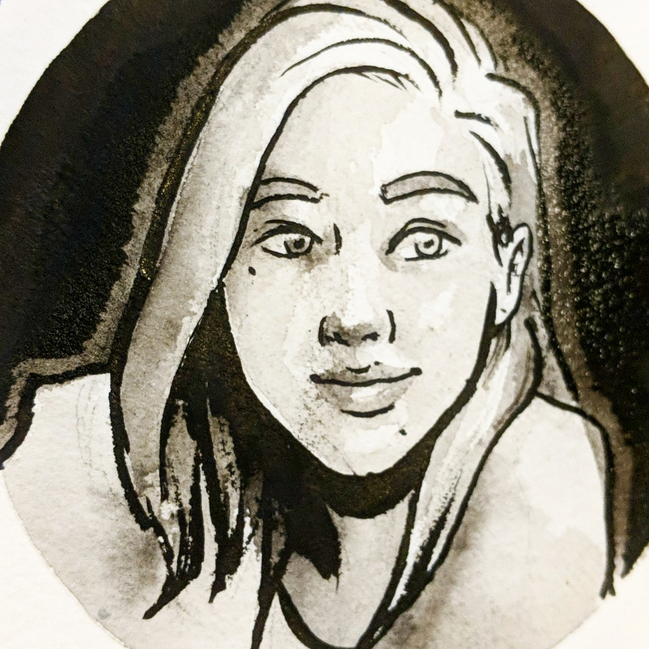 4x6 Ink wash
