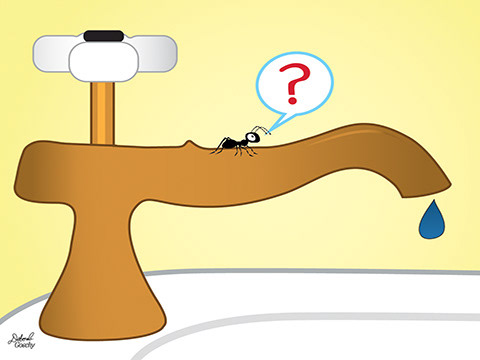 An Illustration I created for the poem "The Very Short Memoir of an Ant"