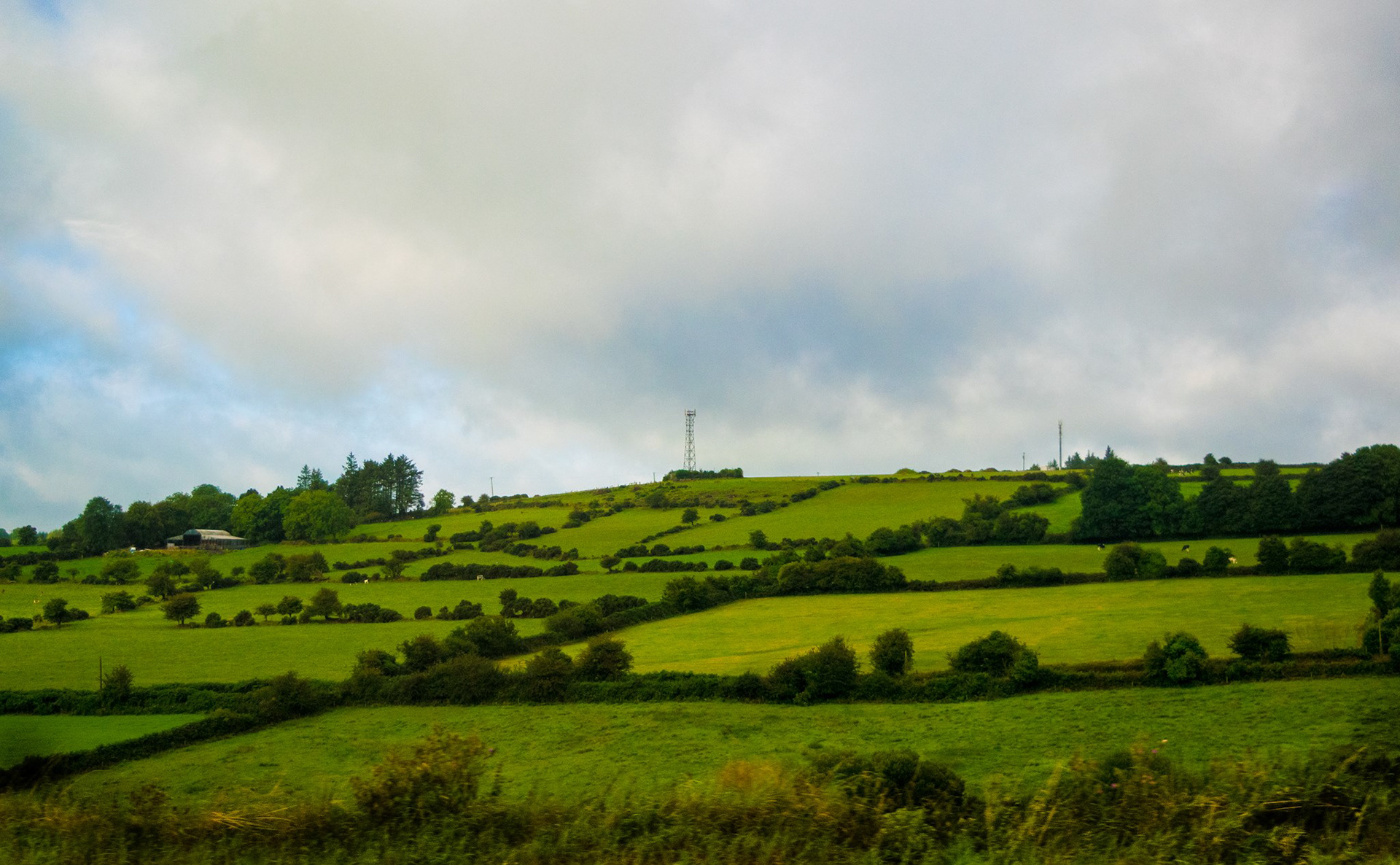 Patchwork fields, Ireland.