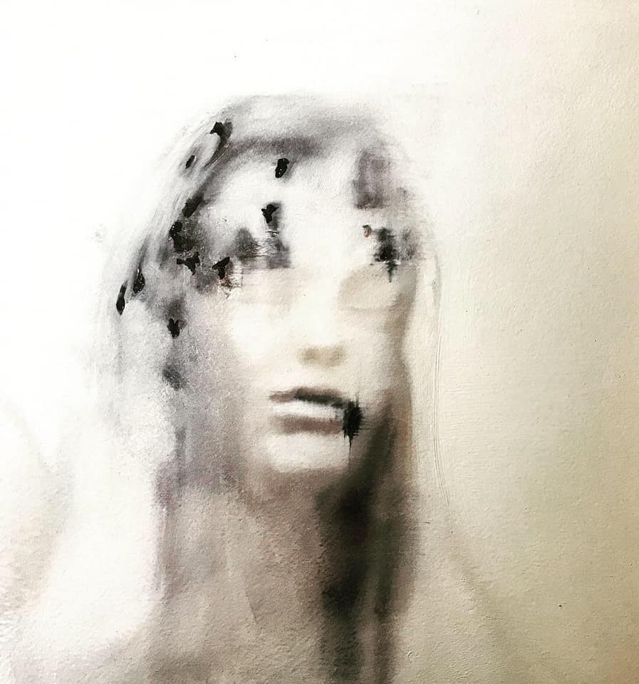 "Dirty Magdalena" oil on panel 30x30