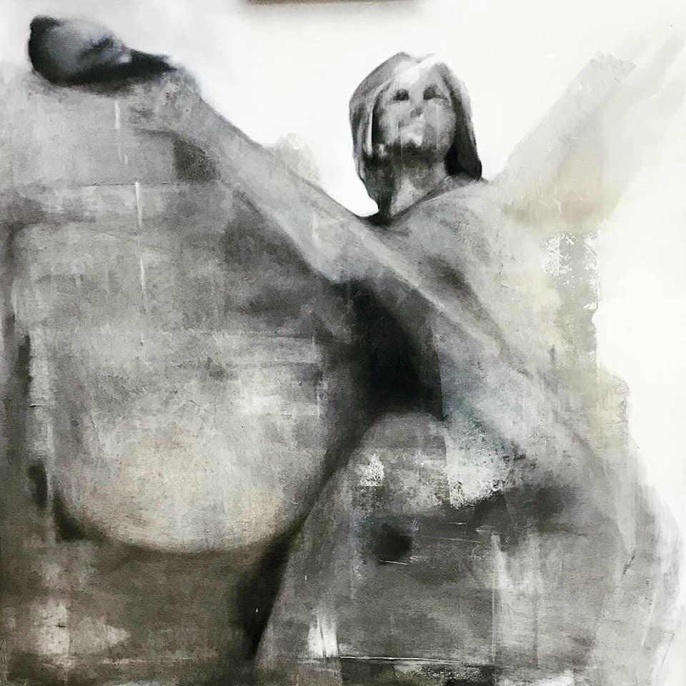"Angeles" oil on canvas 90x90