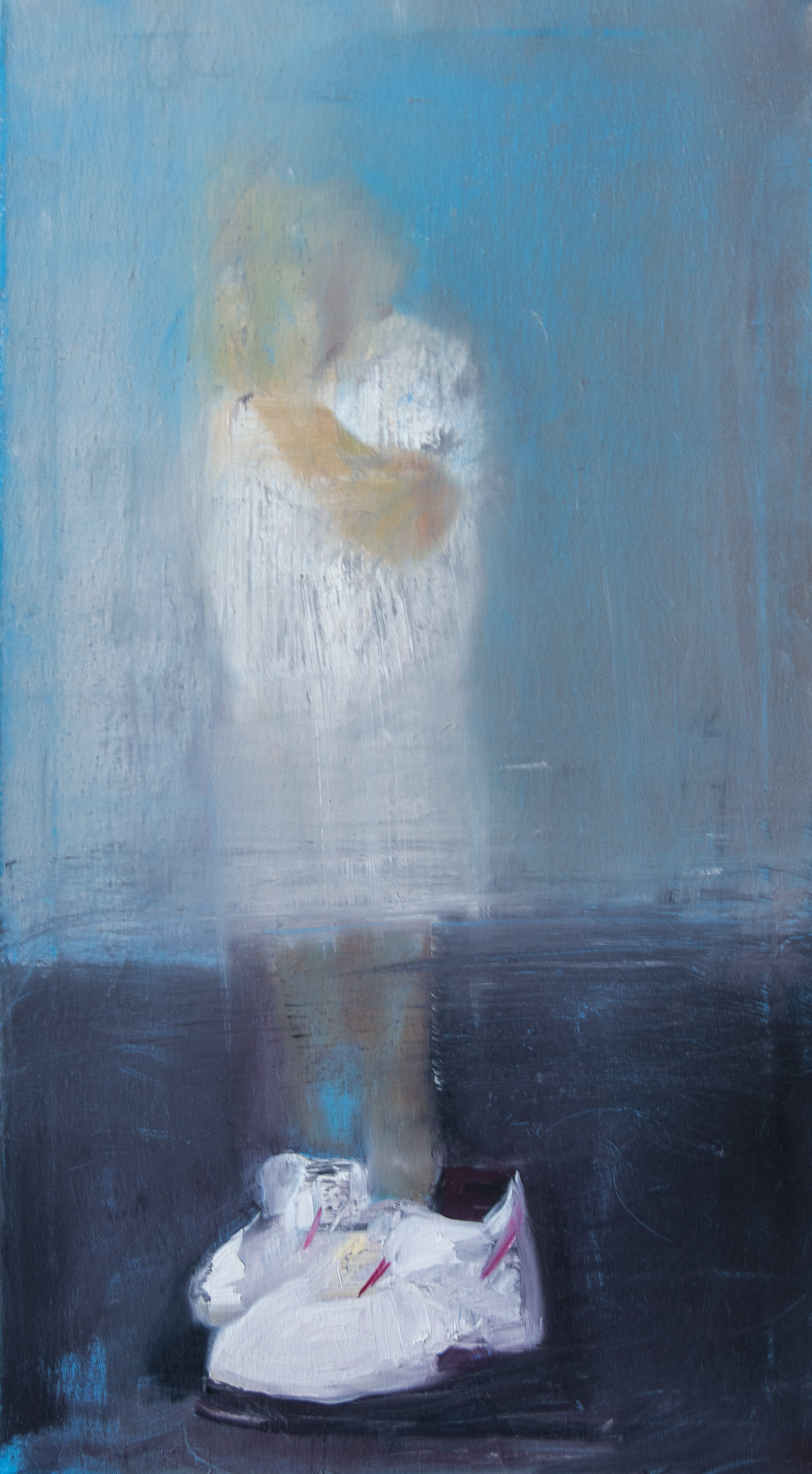 "Too big" oil on canvas 100x50