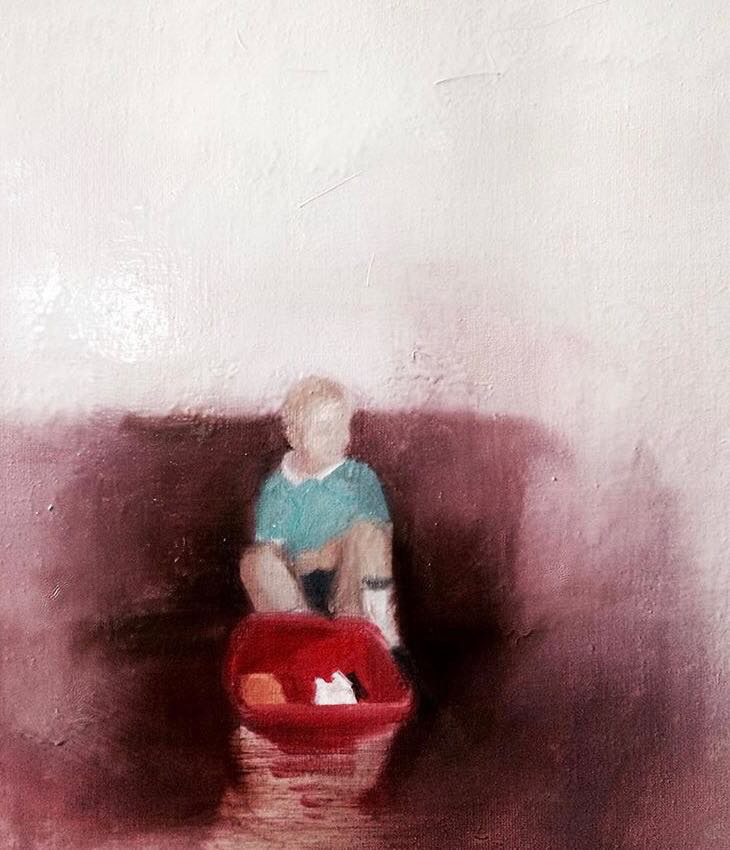 "Grzegorz" oil on canvas 30x30