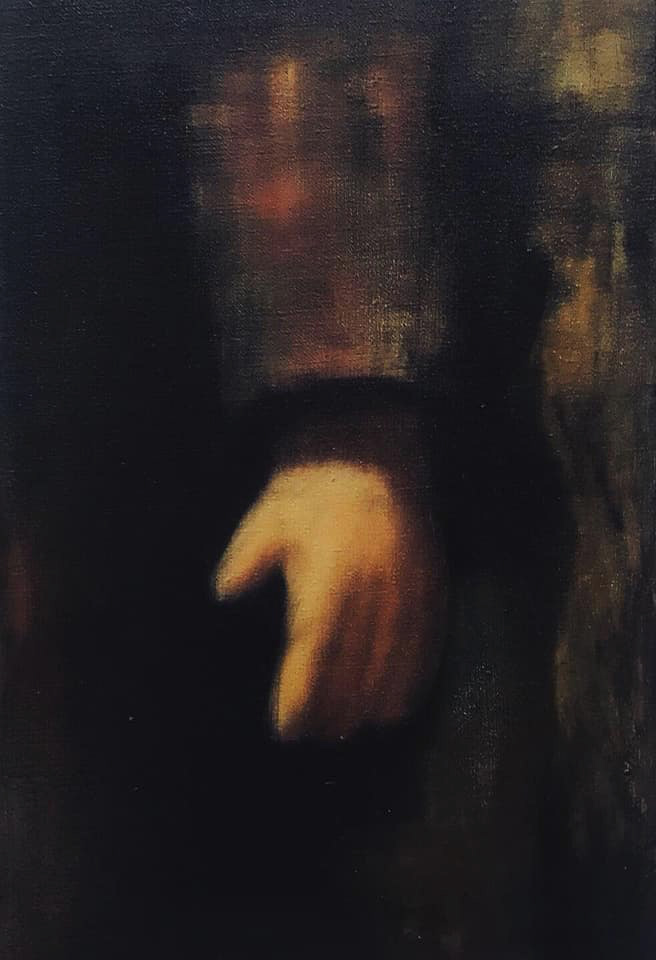 Oil on canvas 15x40