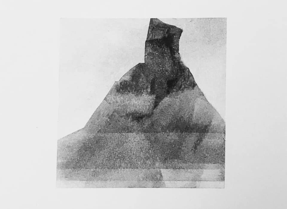 Notes from Bardenas Reales, charcoal on paper