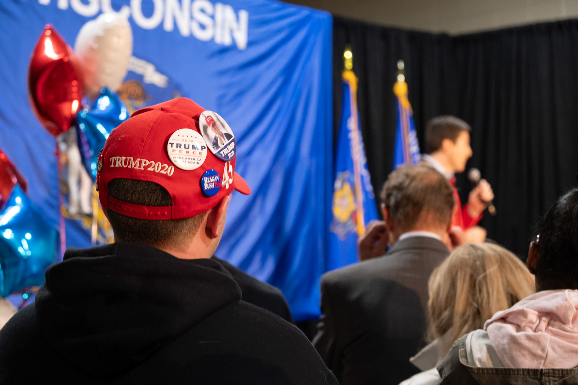 Rally candid with Congressman Bryan Steil