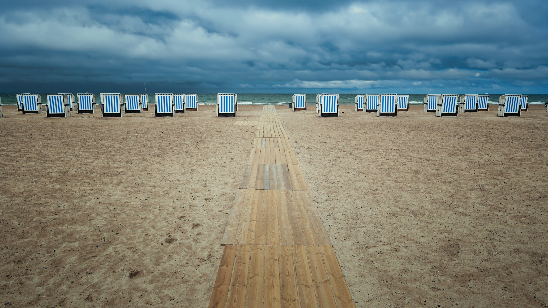 Beach chairs in Warnemünde