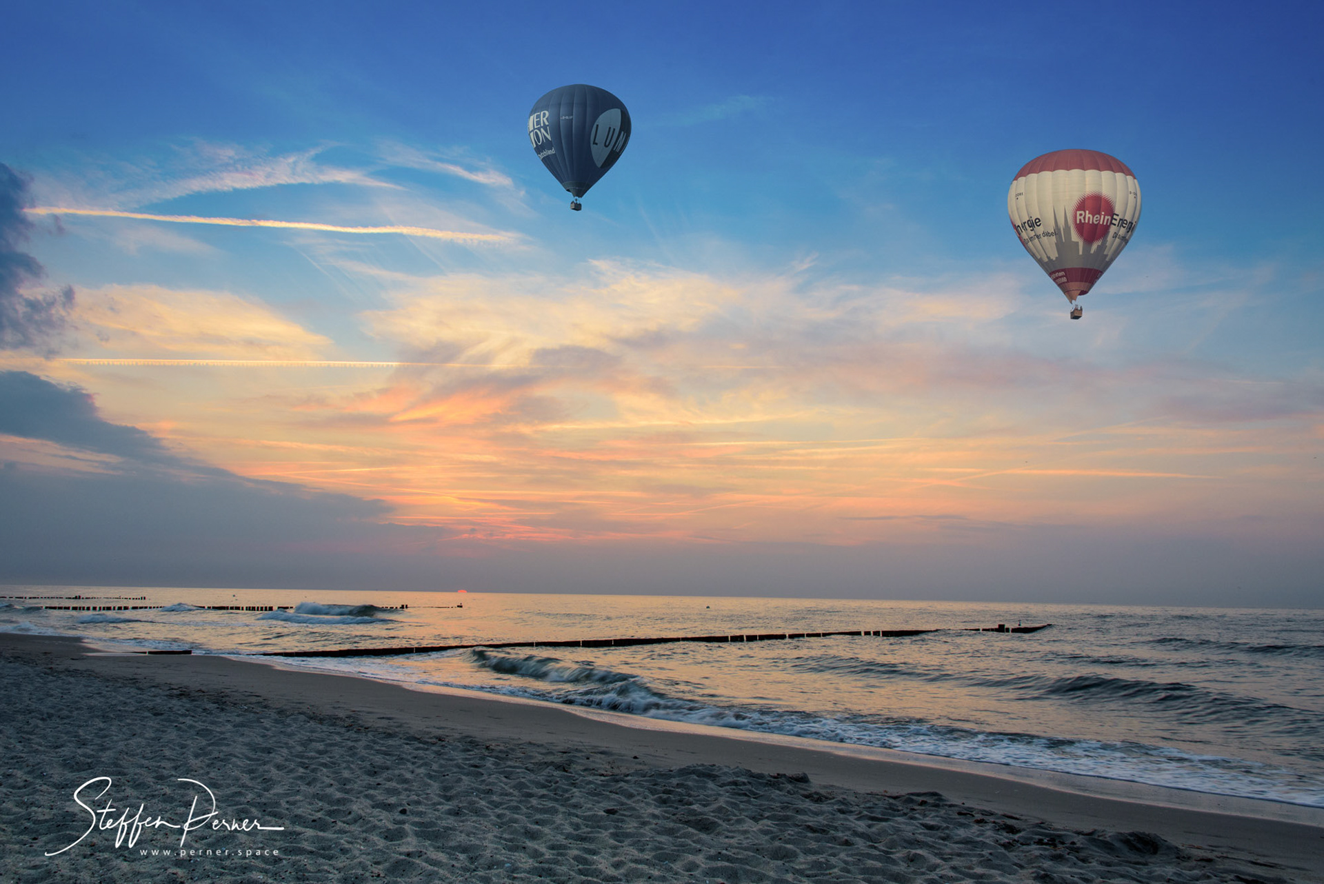 Hot Air Balloons and Sunset