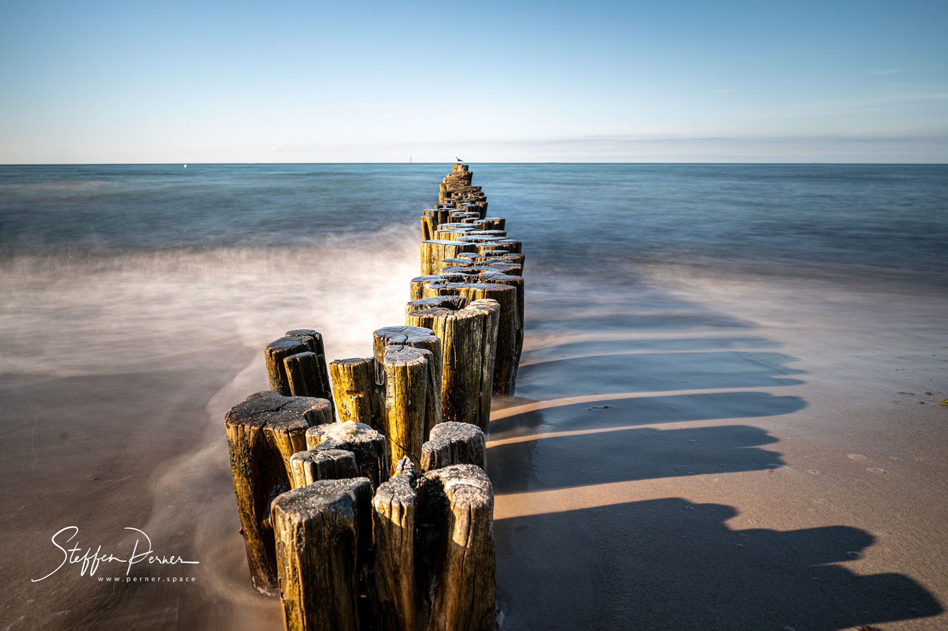 Groyne at baltic sea