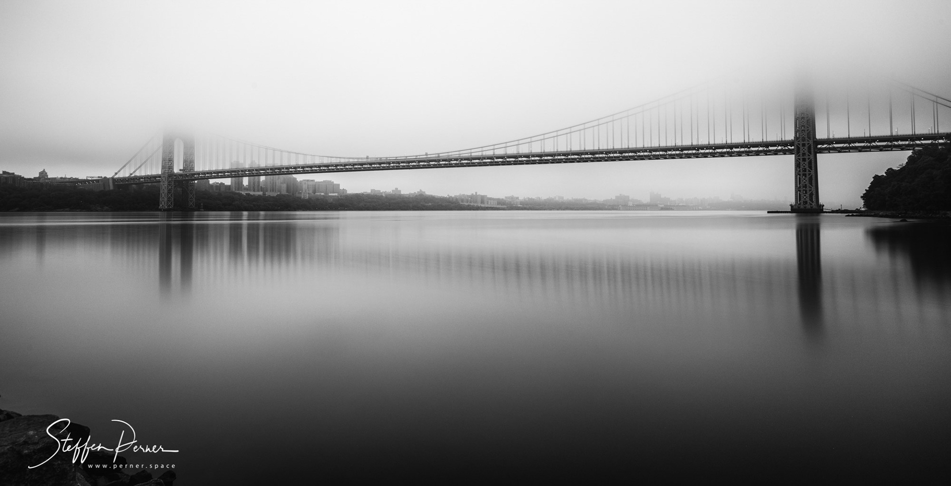 George Washington Bridge in Fog