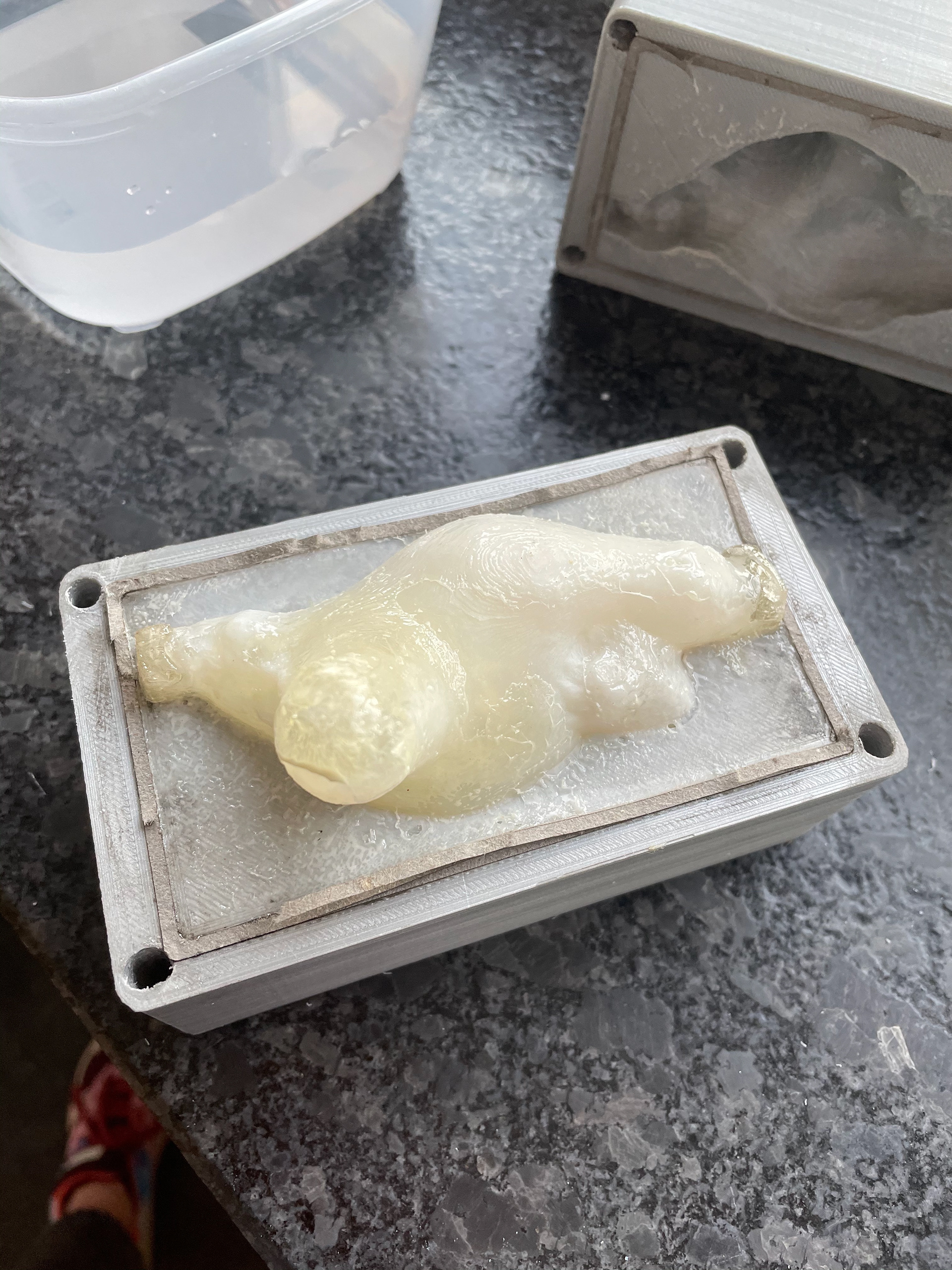 Result after opening the mould