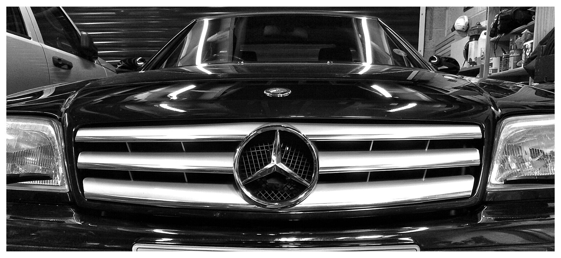 Jul 22nd - Replacement grille fitted to Merc