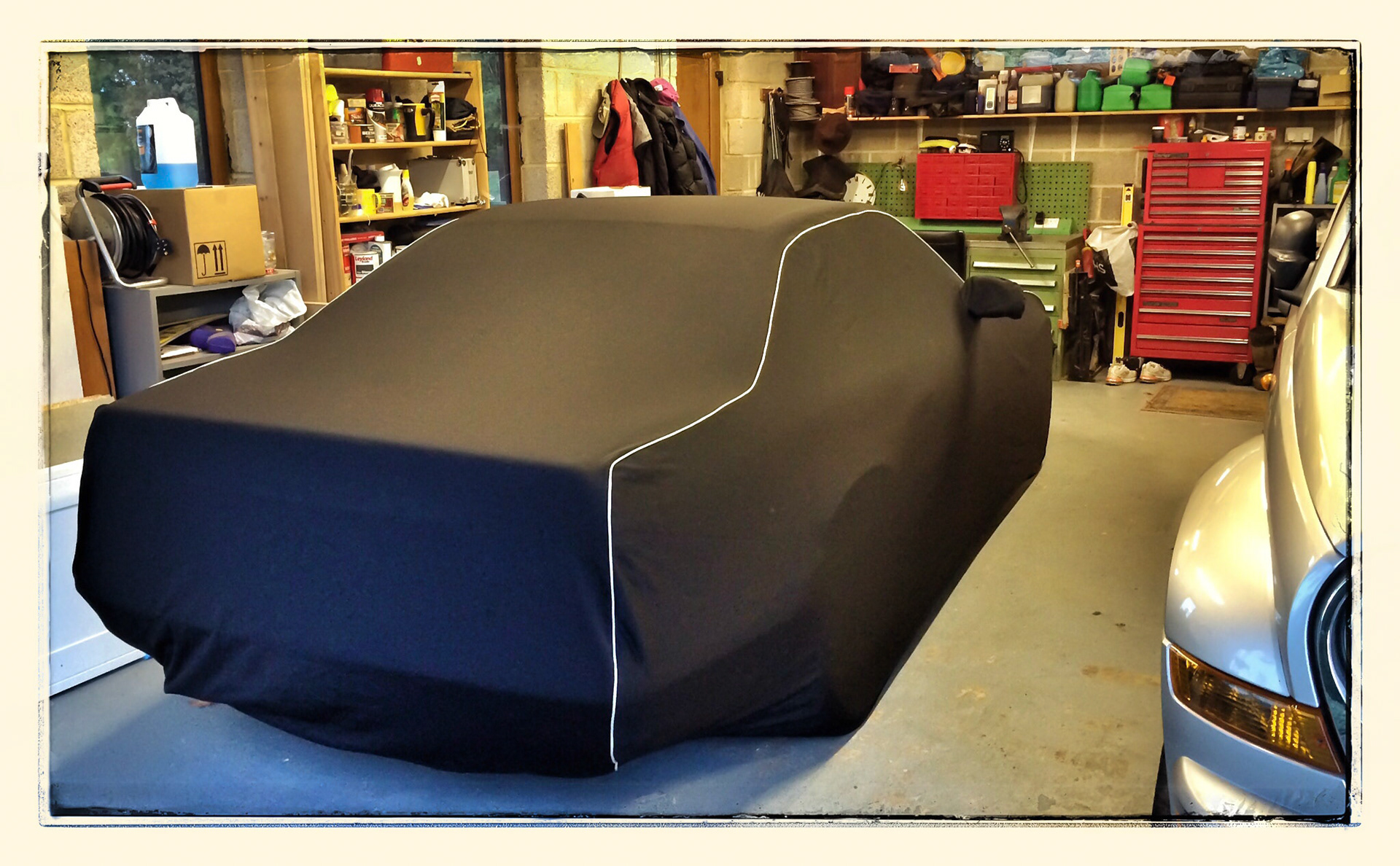 Oct 7th - Merc tucked up for the winter.