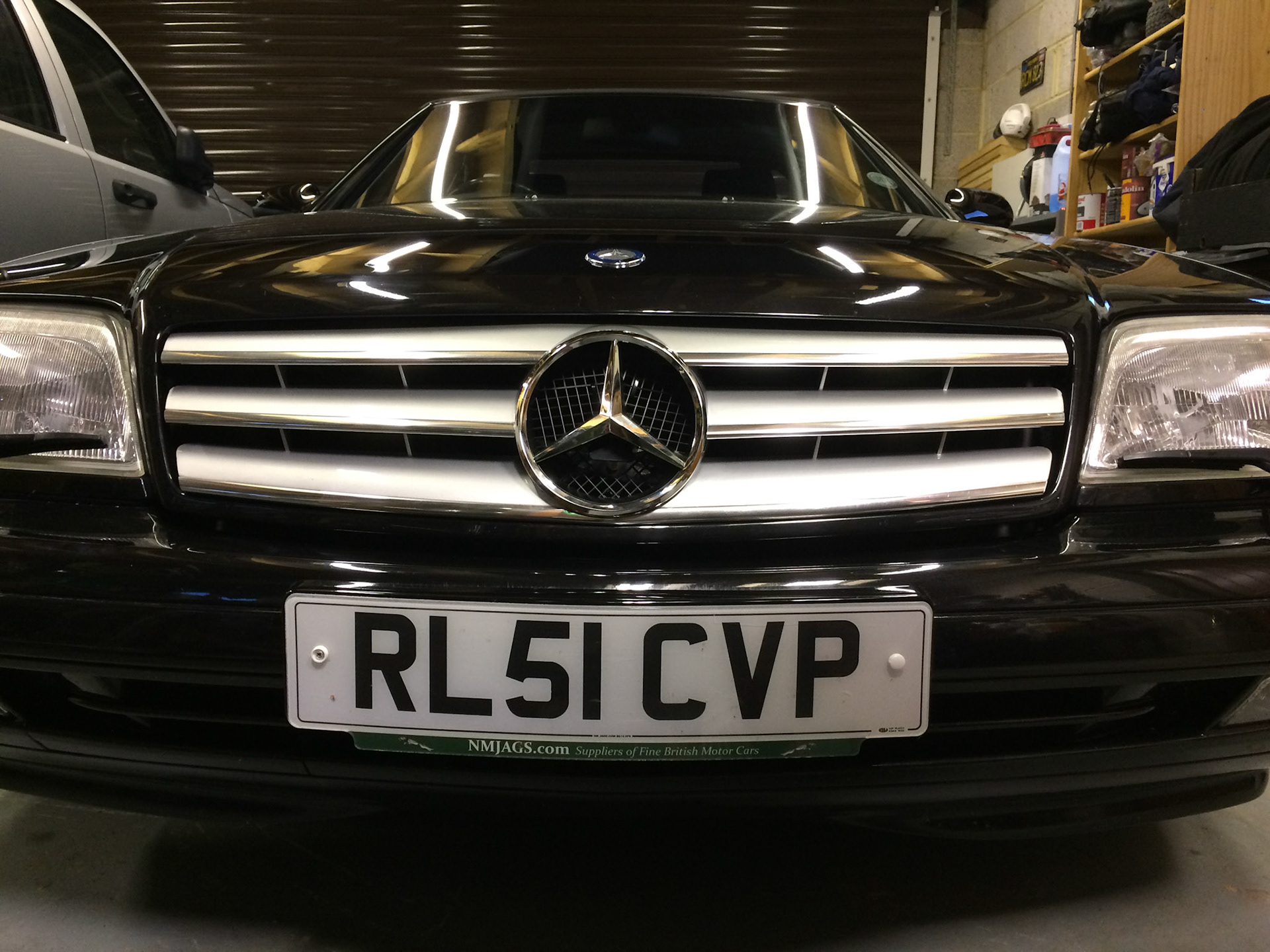 Jul 22nd - Replacement grille fitted to Merc