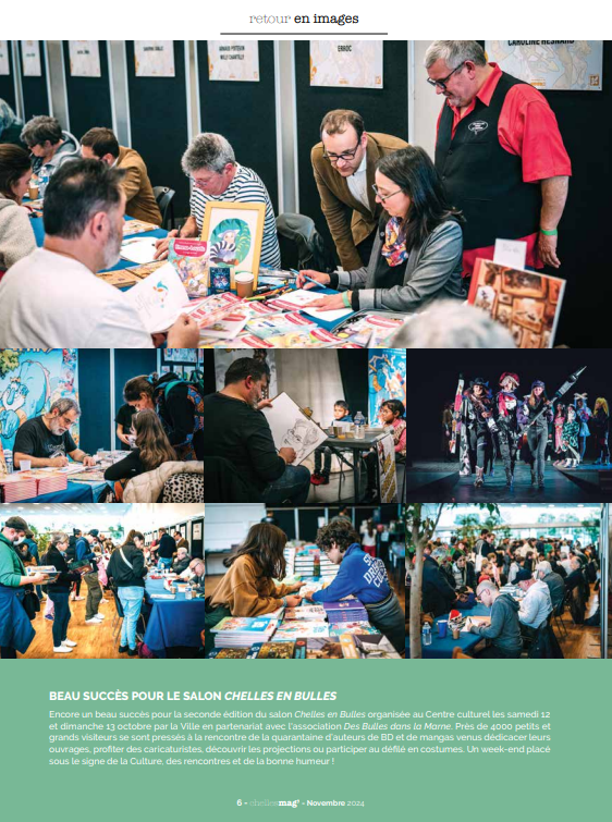 Reportage Photos Salon de la BD - Chelles mag' - Novembre 2024