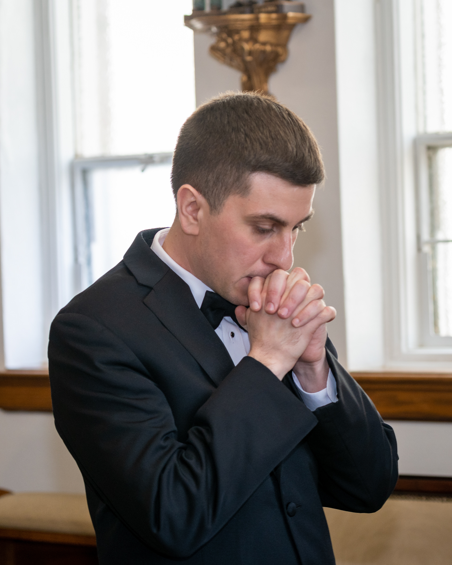 Excitement at maximum before wedding