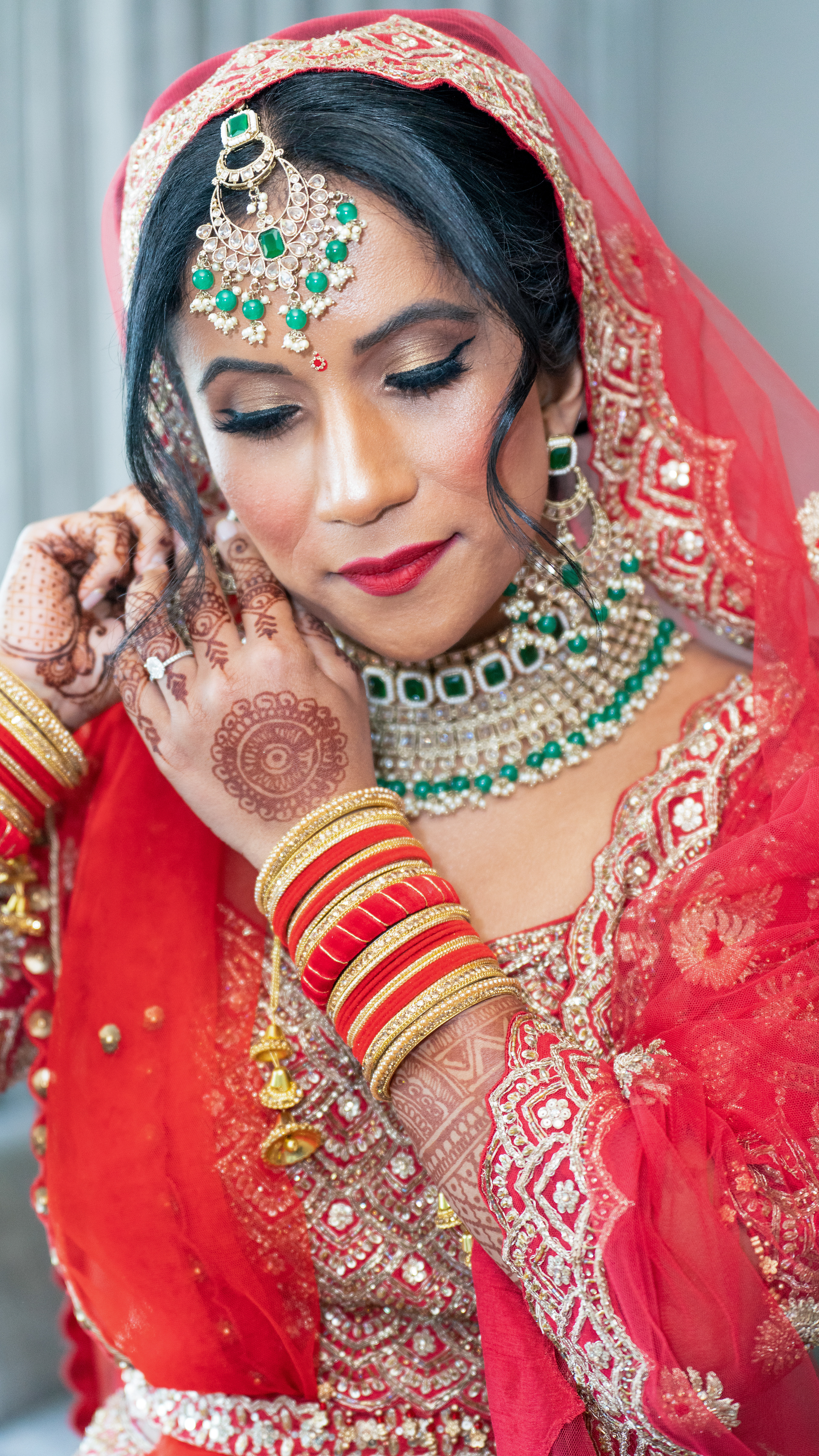 Bride minutes before the wedding - Washington DC