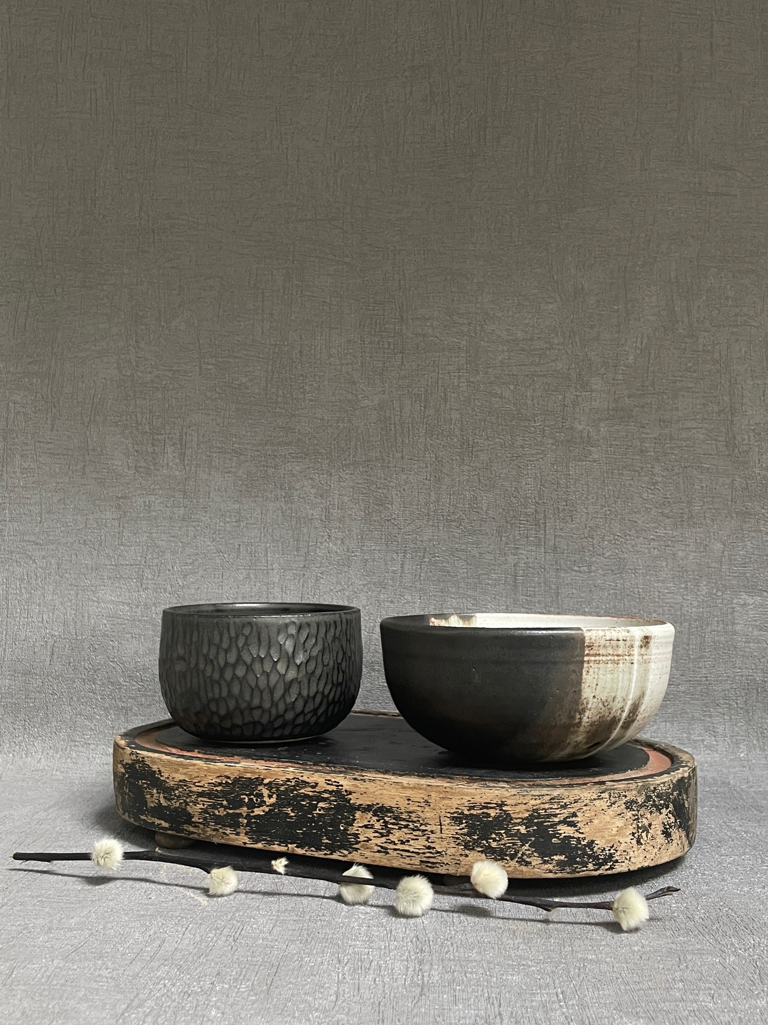 dimple and stripe bowls