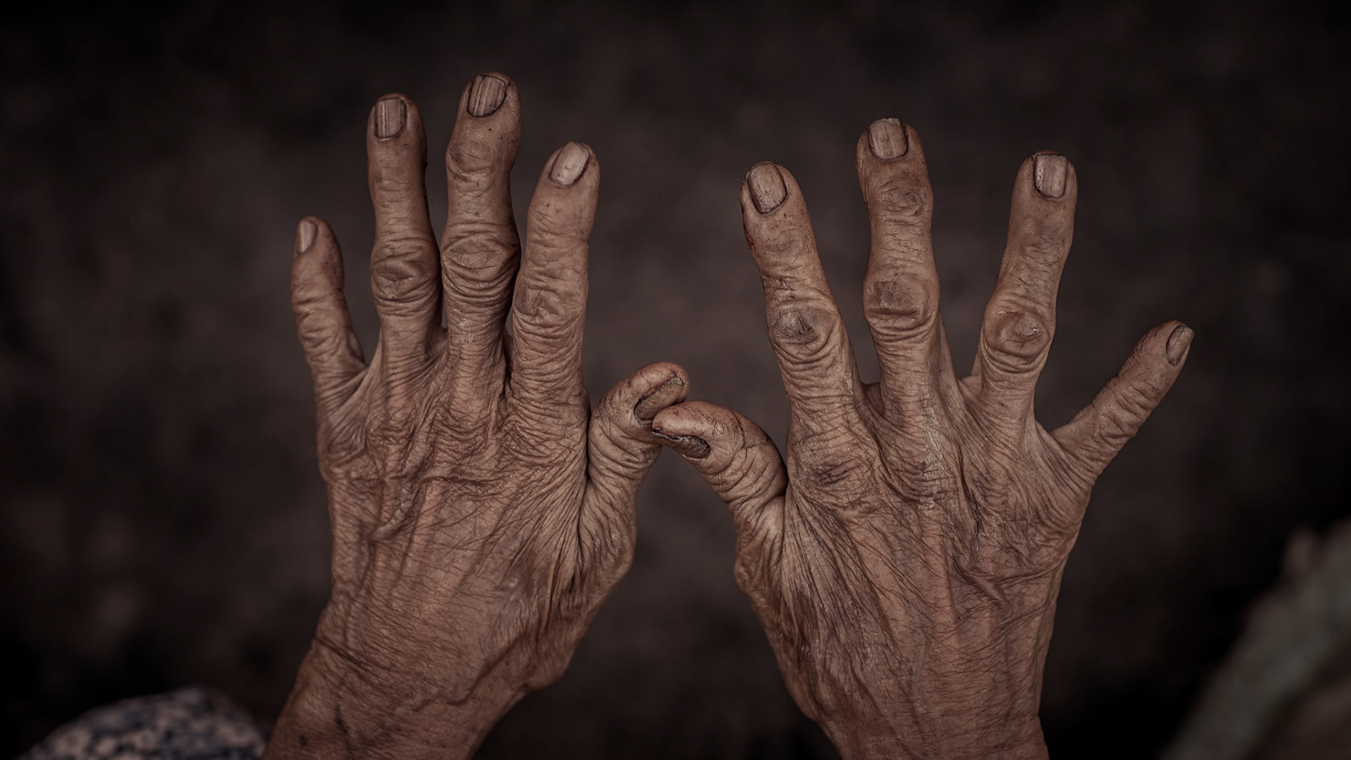 These are the hand of a wonderful spirited farmer woman. Cai Rang, Vietnam