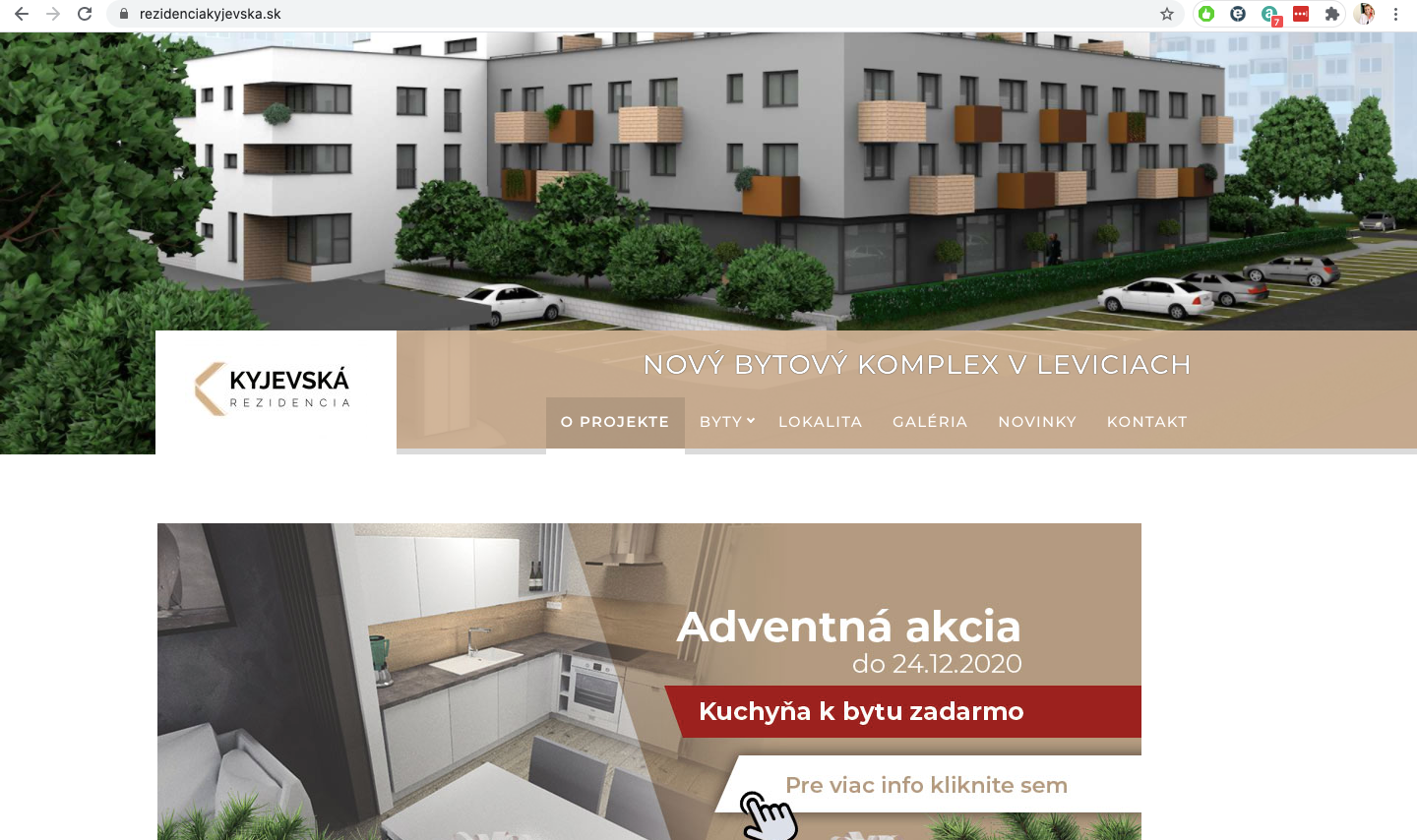 KYJEVSKA RESIDENCE LEVICE, SLOVAKIA Marketing, Online marketing, Consulting