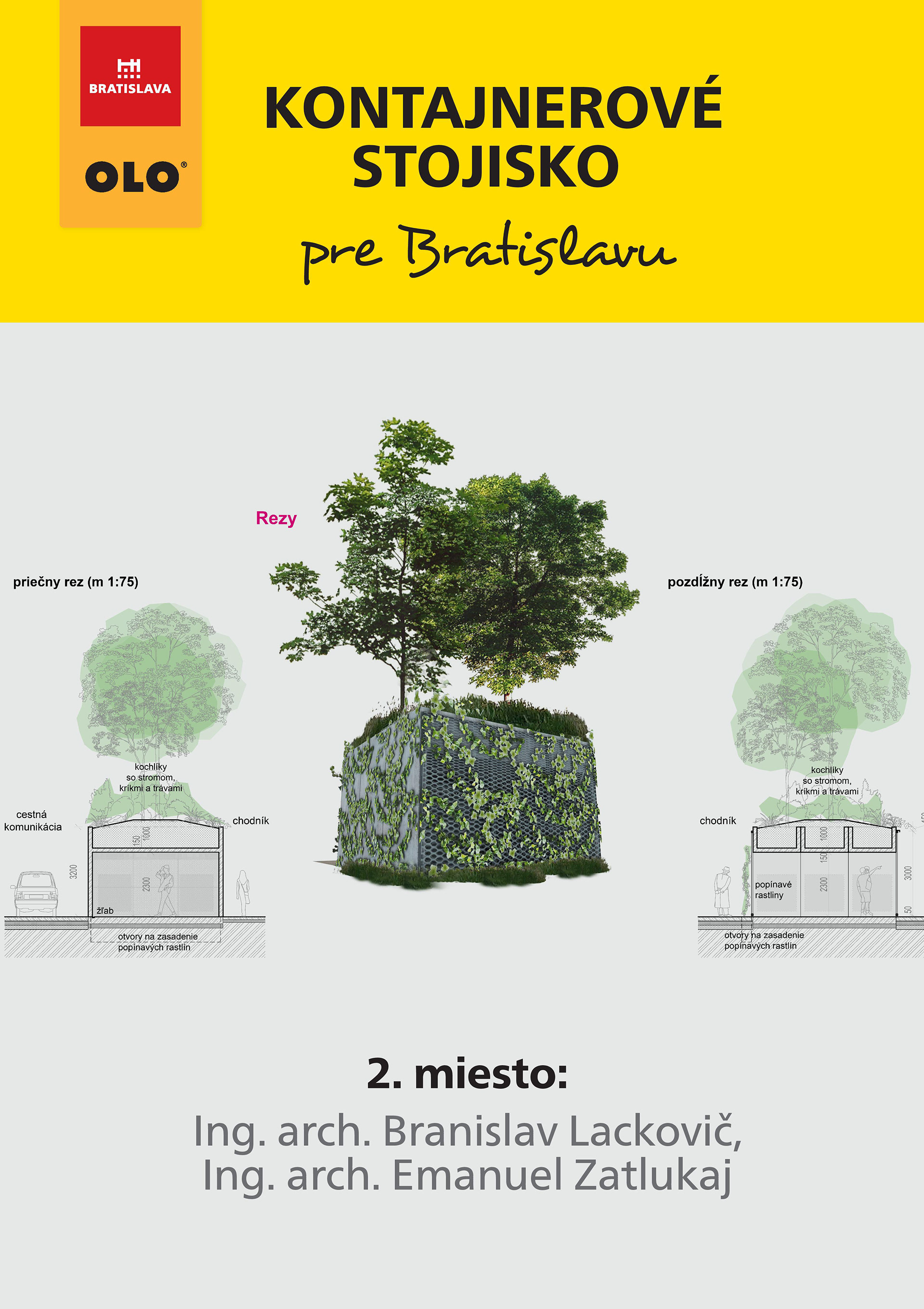 OLO BRATISLAVA, SLOVAKIA PR campaign "Original container stand for Bratislava," concept design, implementation, and PR
