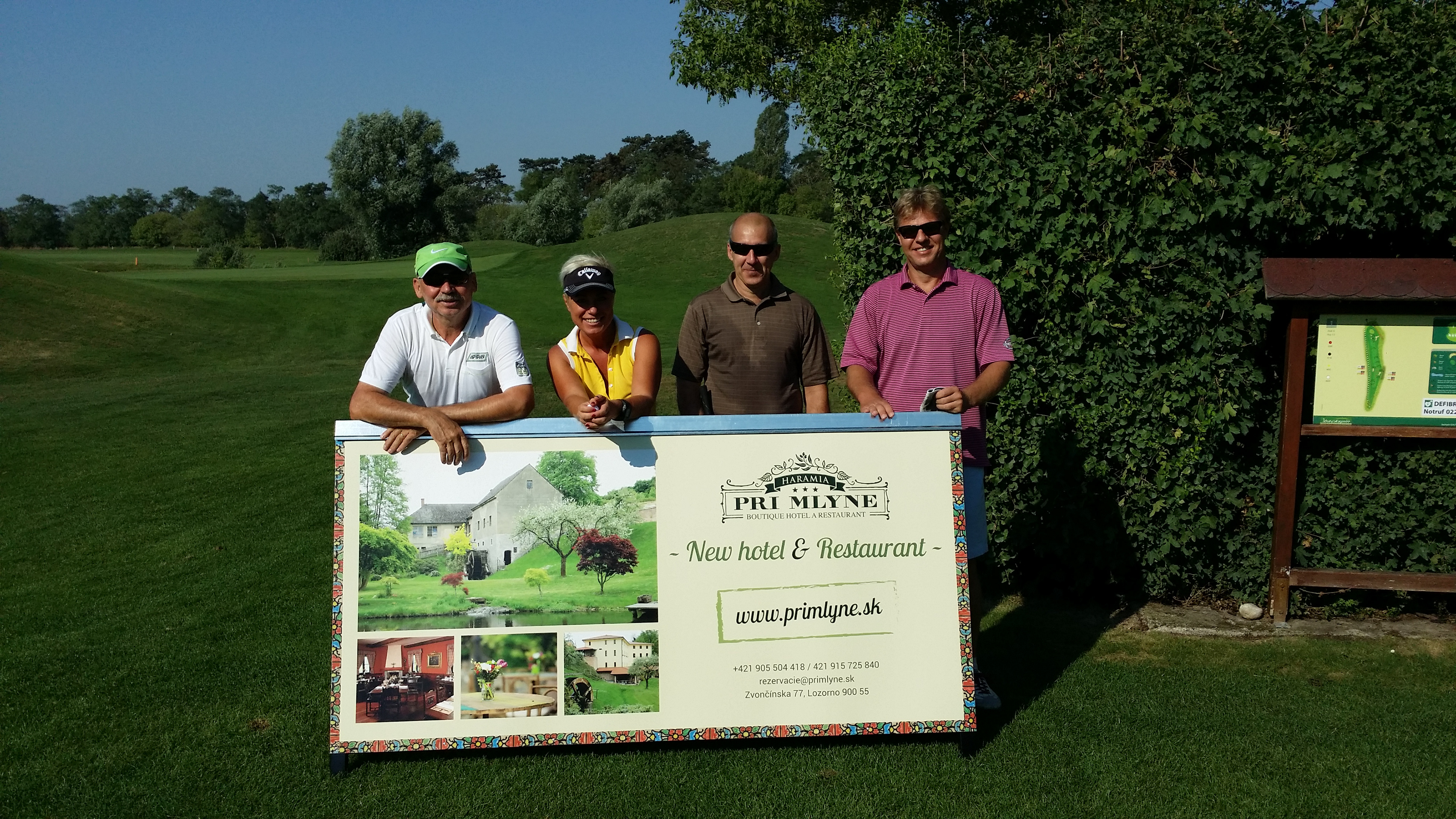 Promo of the new hotel and restaurant at a golf tournament in Austria