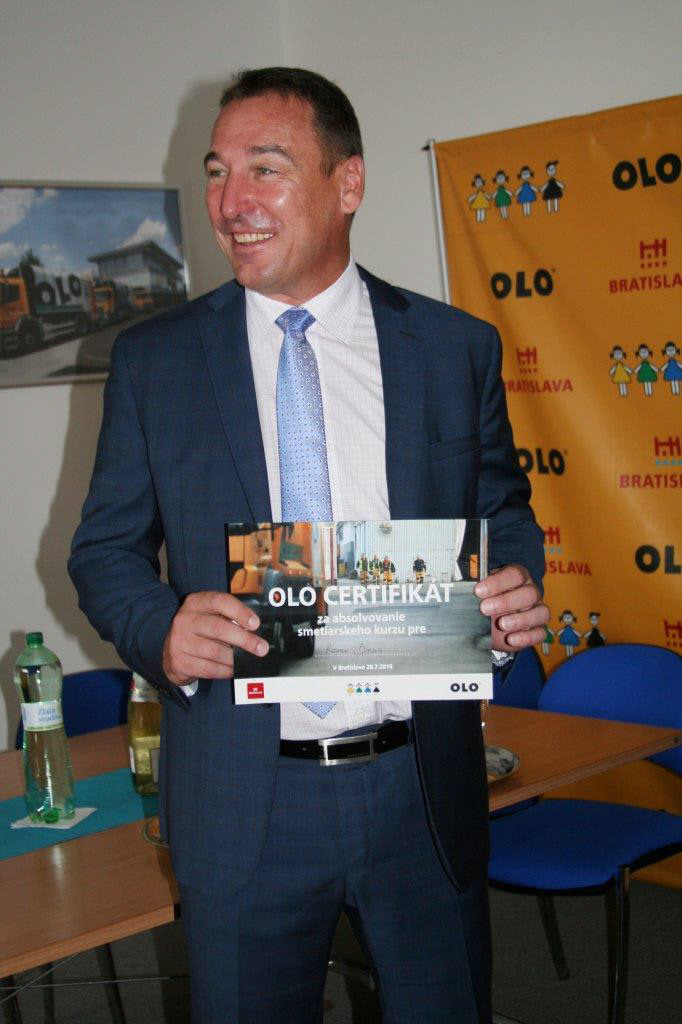 PR campaign "What a Day in the Life of a Garbage Collector Looks Like" with Europa 2 radio and the Minister of Transport, Construction, and Regional Development of the Slovak Republic