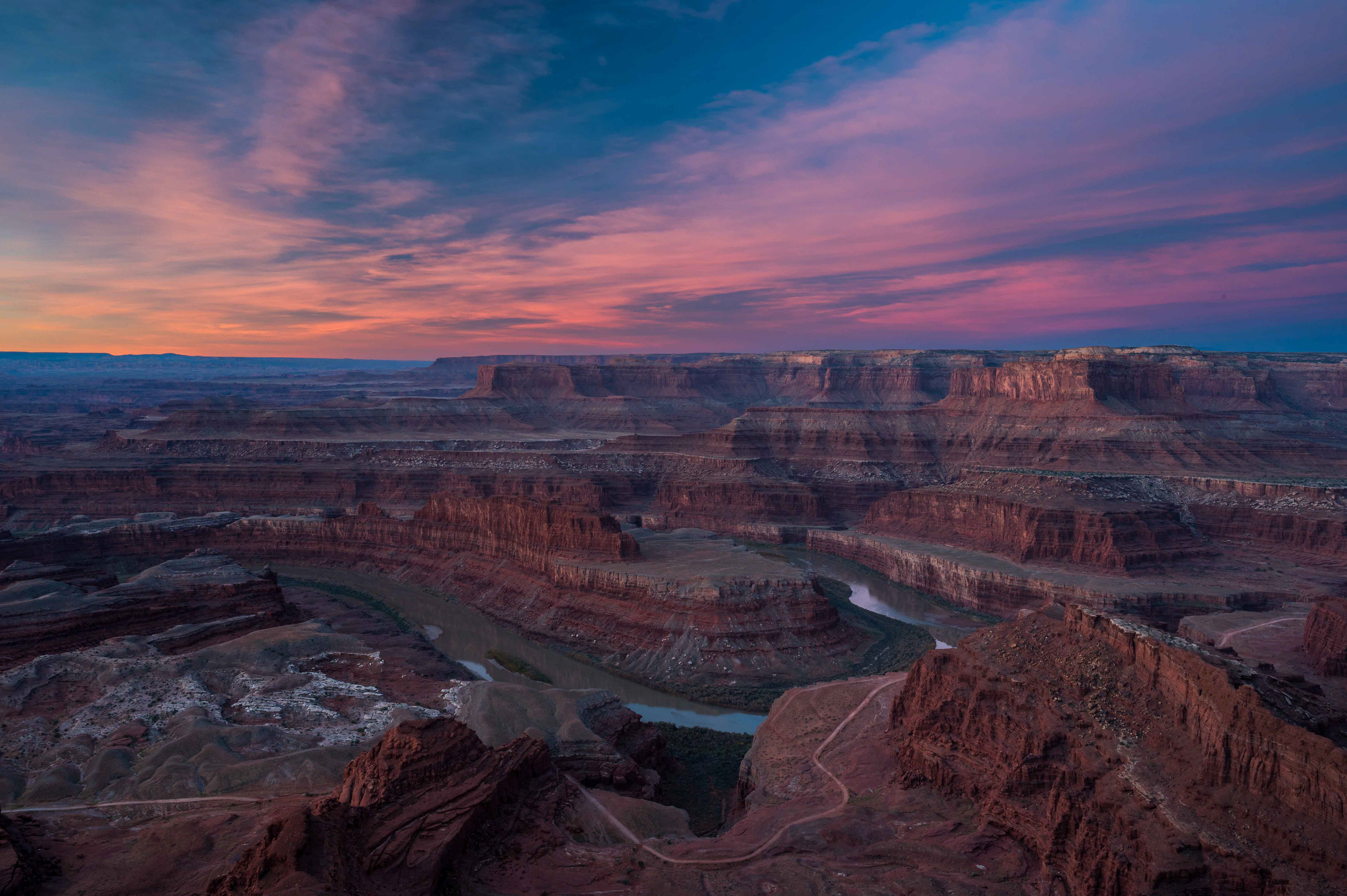 Sunrise at Dead Horse State Park. Moab, Utah