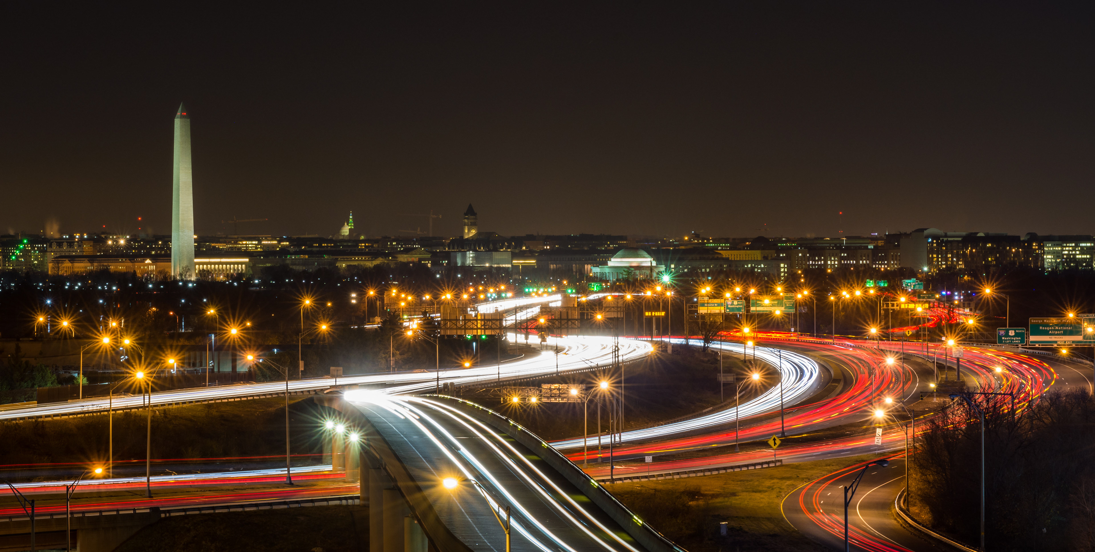 DC at Night. Washington, DC