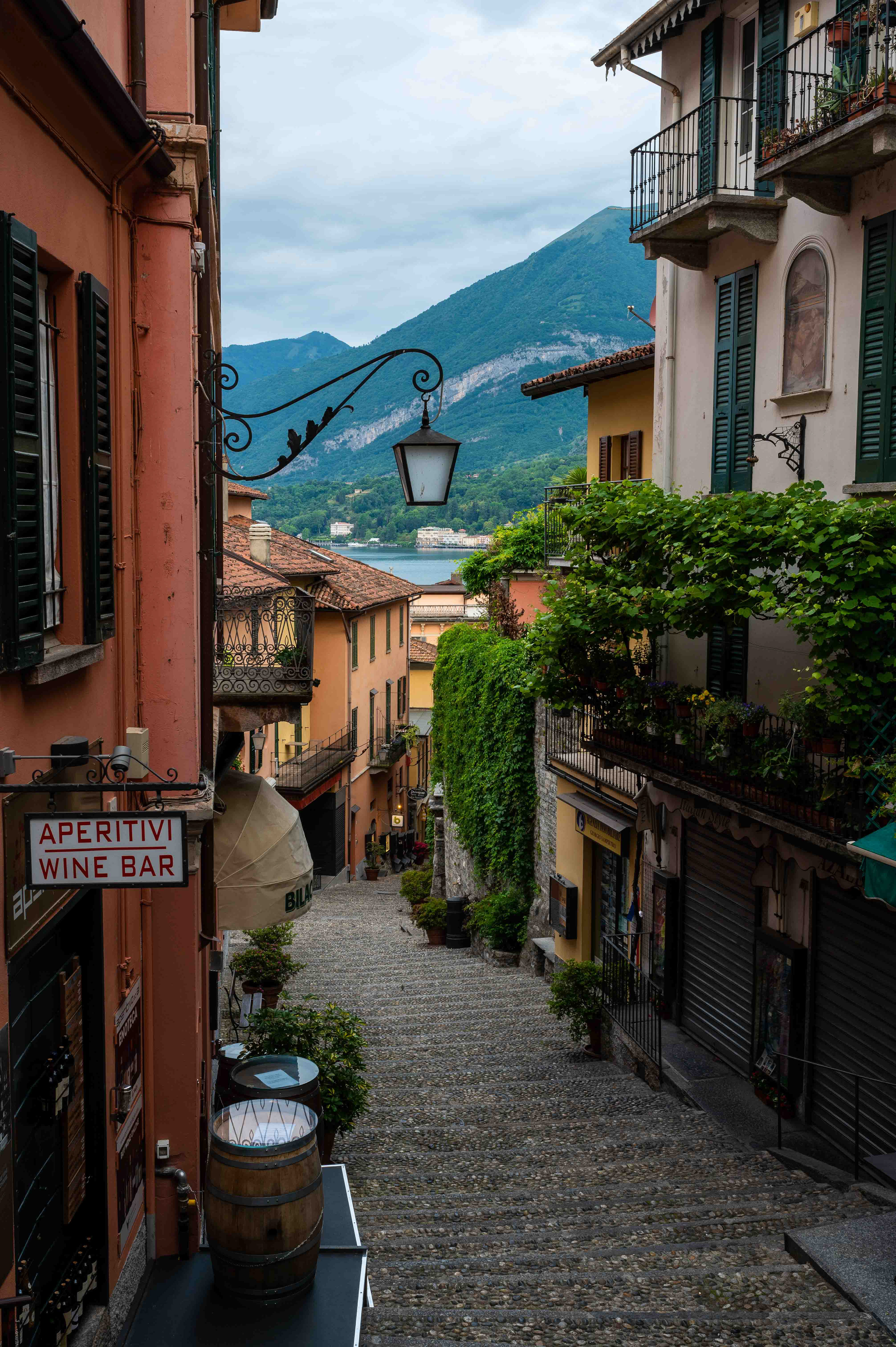 Alleys in Bellagio. Lake Como, Italy