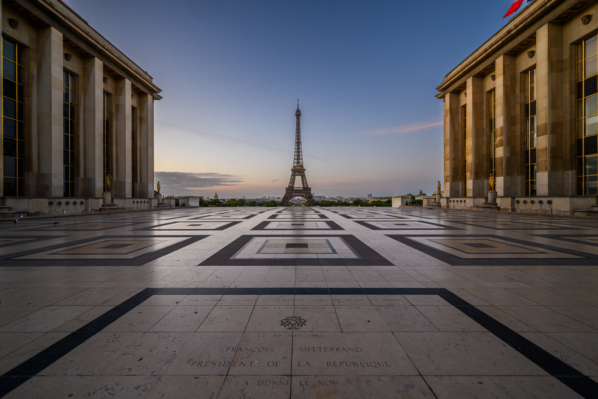 Sunrise from the Trocadéro. Paris