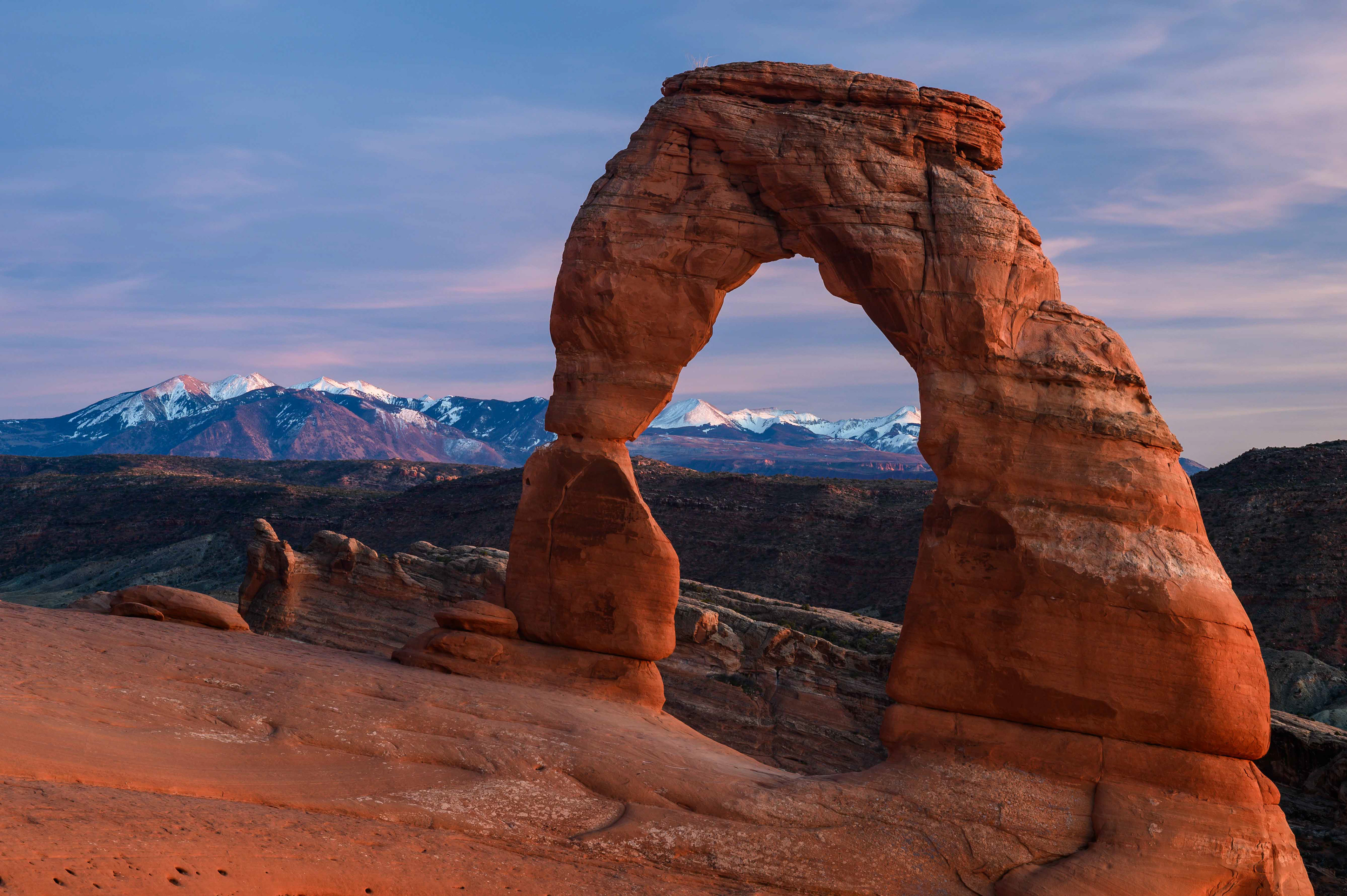 Sunset at Delicate Arch. Arches National Park